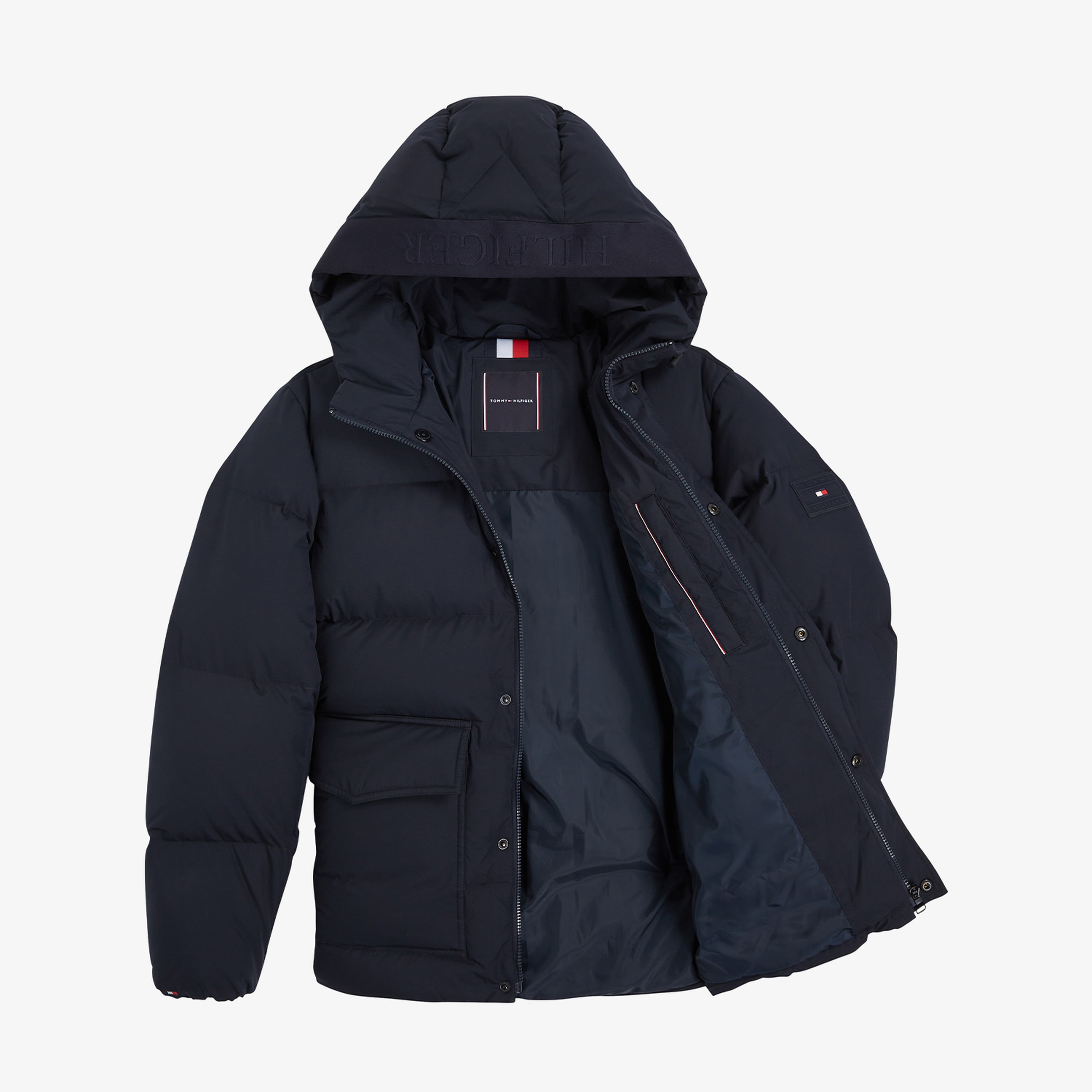 Tommy Hilfiger Erkek Mavi Mont