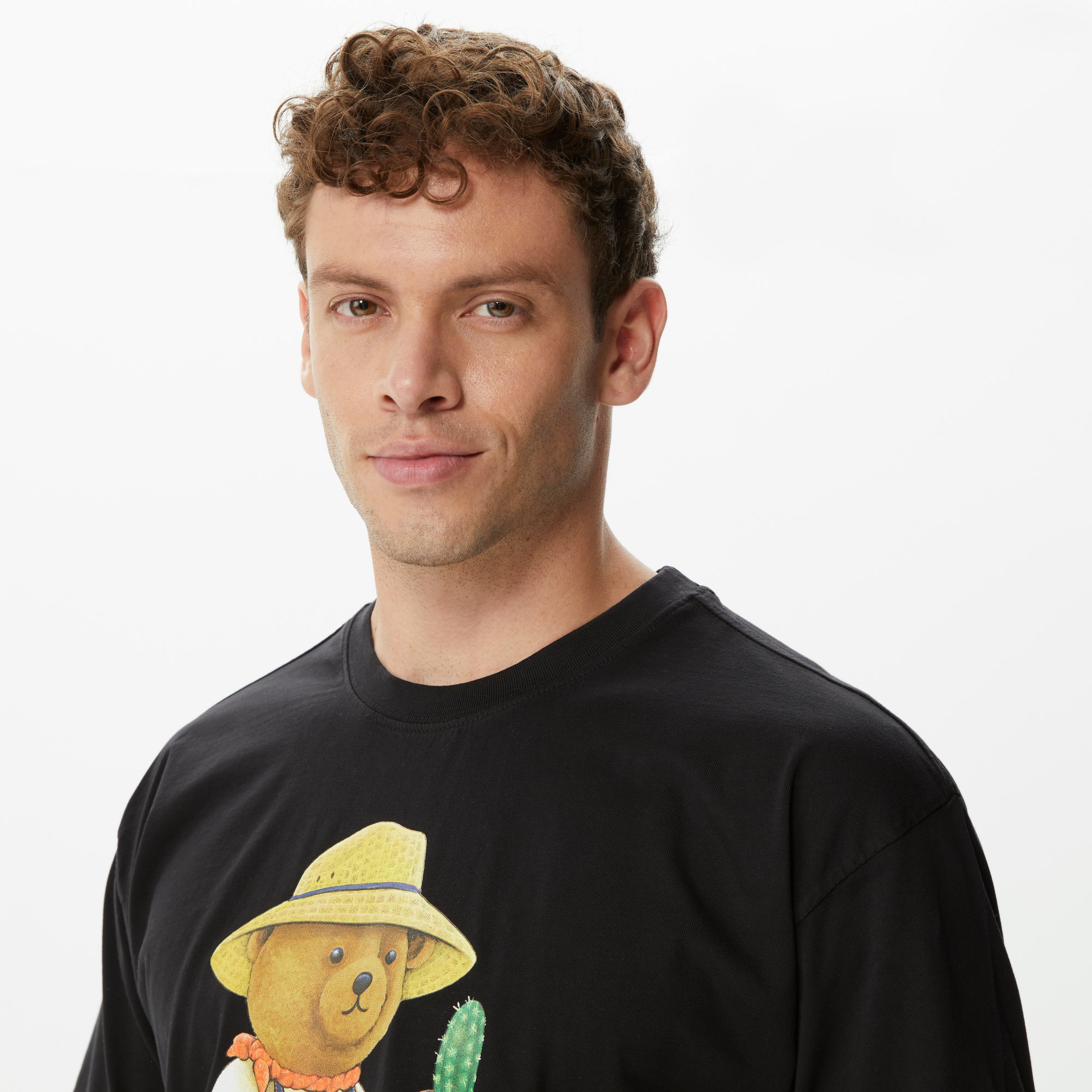 Market Botanical Bear Erkek Siyah T-Shirt