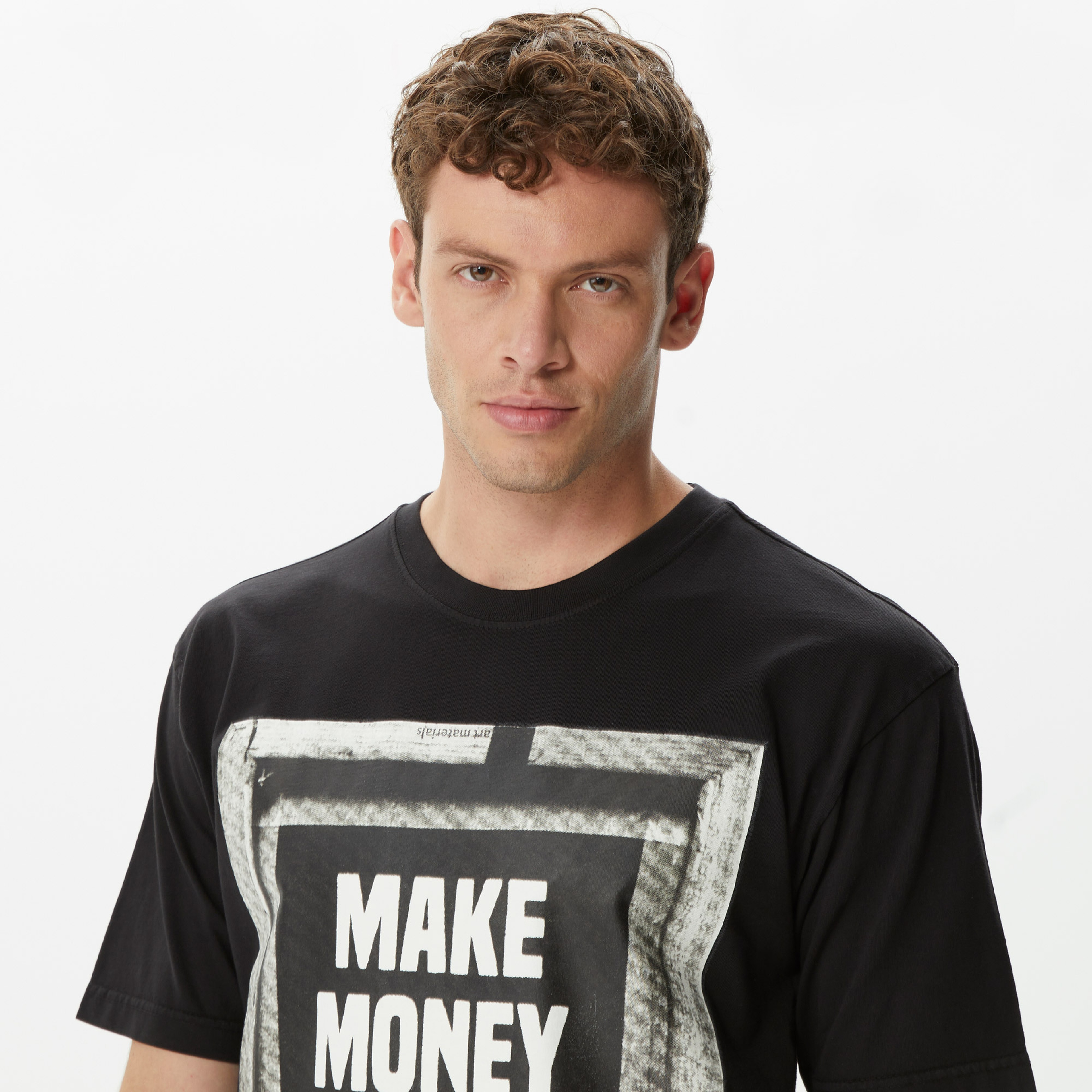 Market Printing Money Erkek Siyah T-Shirt