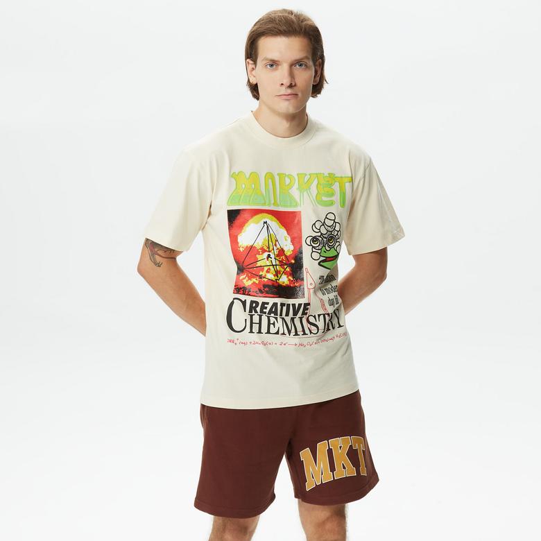 Market Chemistry Erkek Krem T-Shirt