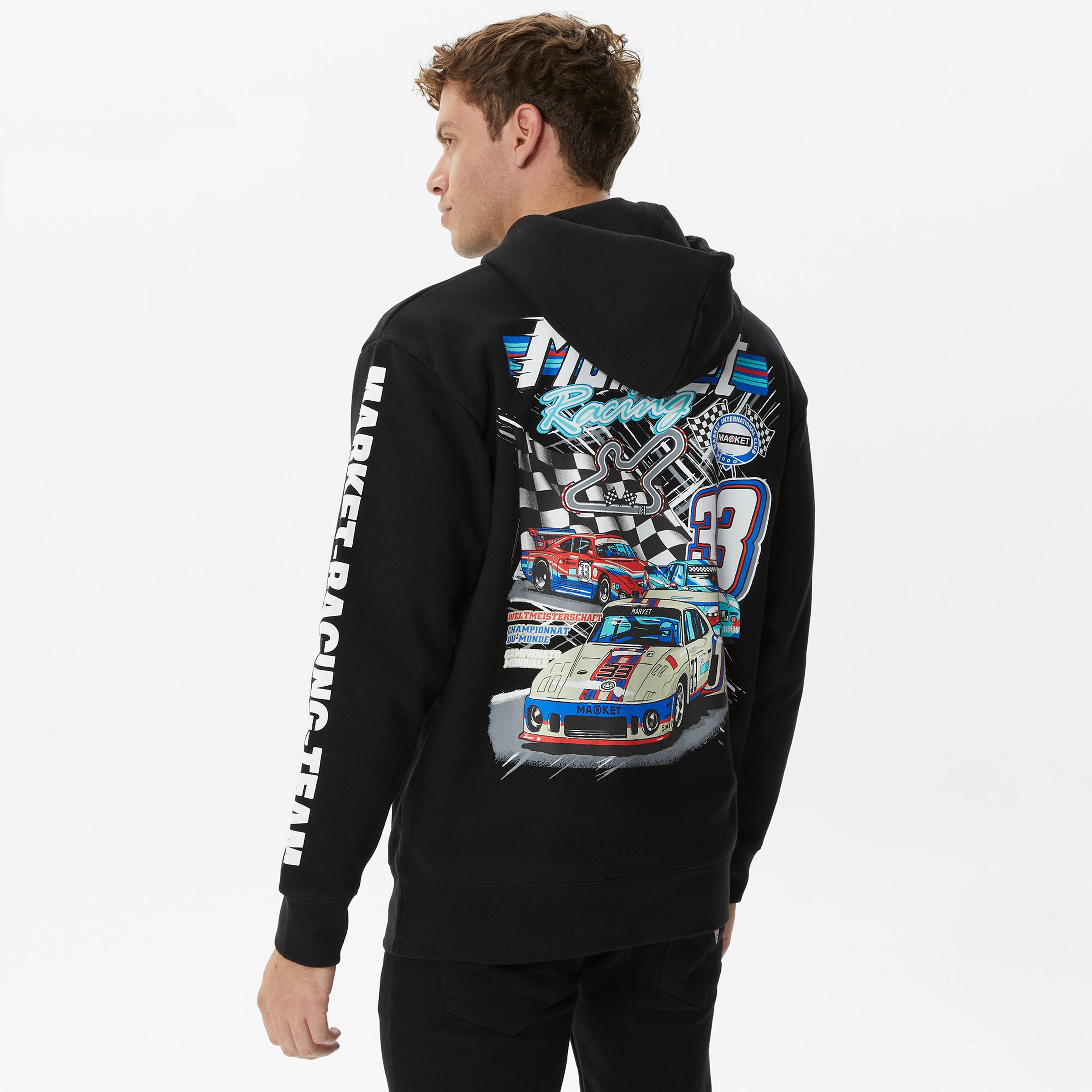 Market Group 5 Erkek Siyah Hoodie