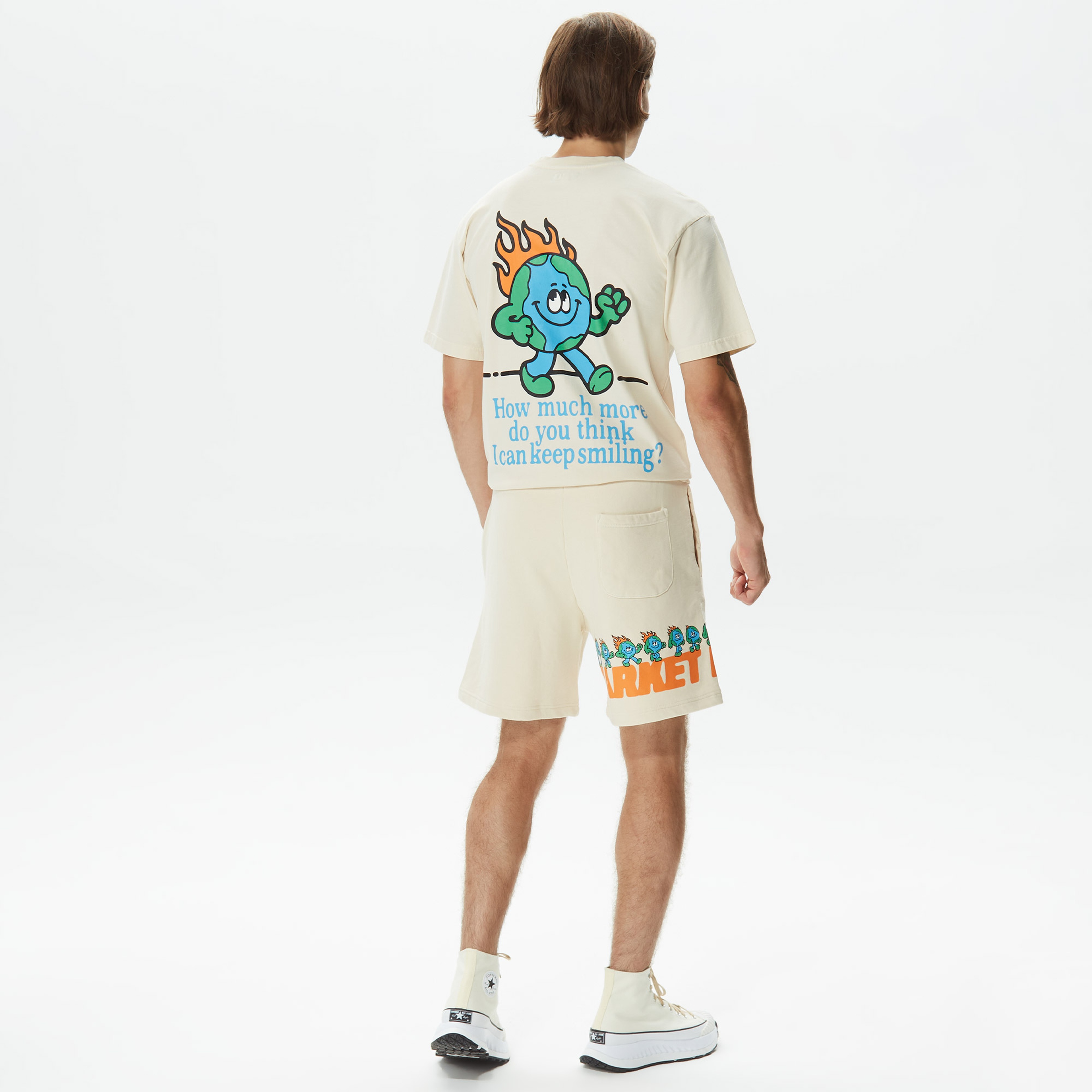 Market Keep Going Erkek Krem Şort