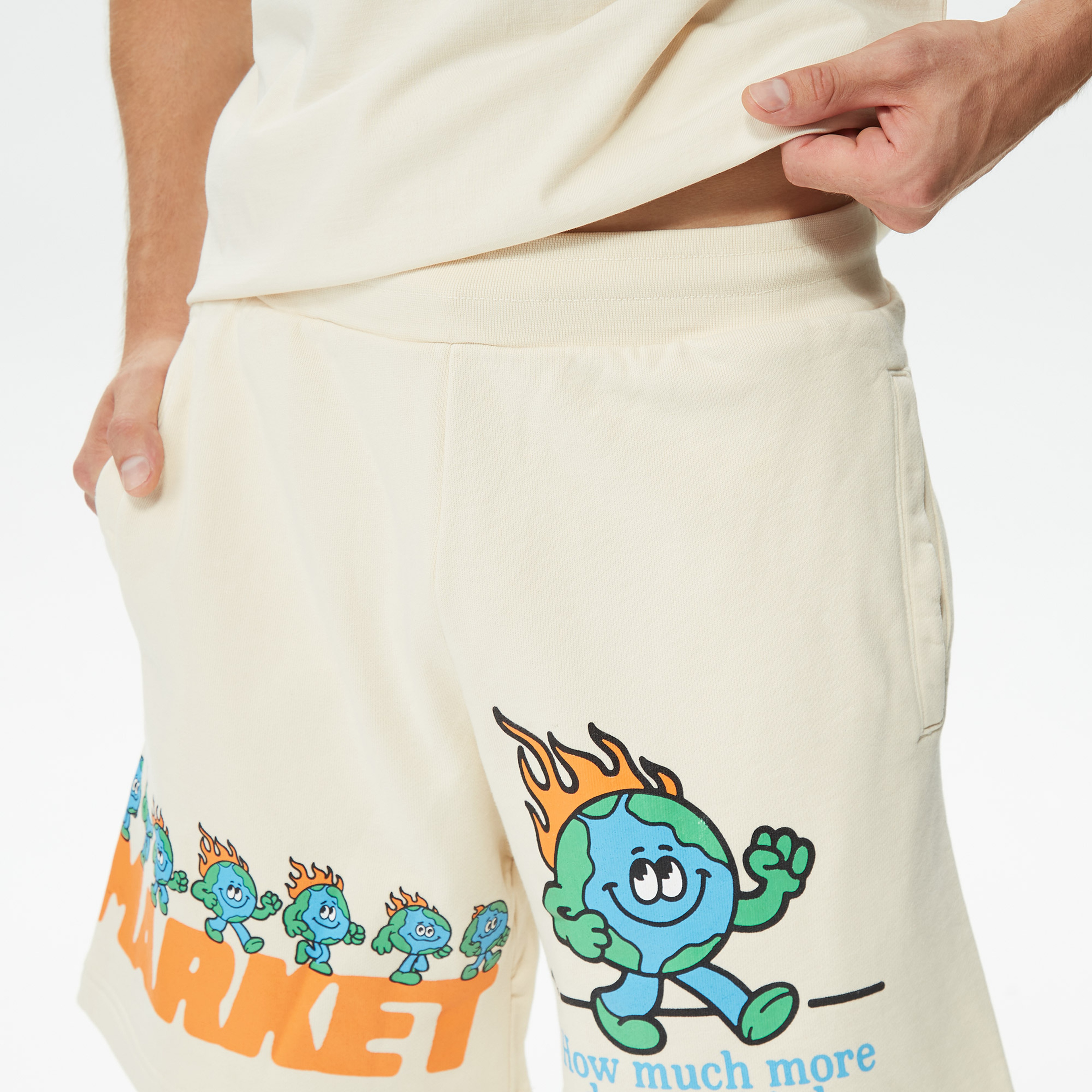 Market Keep Going Erkek Krem Şort