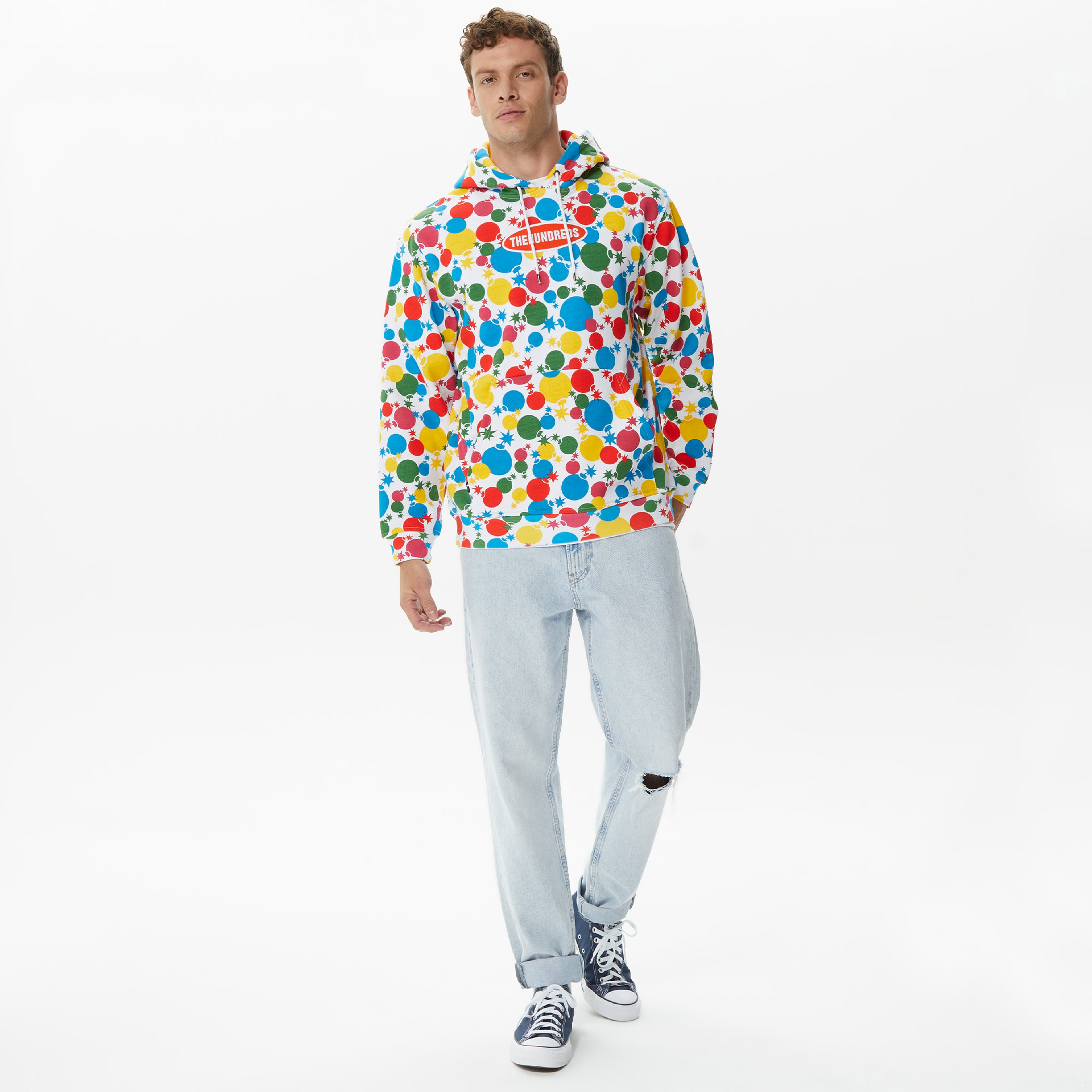 The Hundreds Bubbles Pullover Erkek Renkli Hoodie