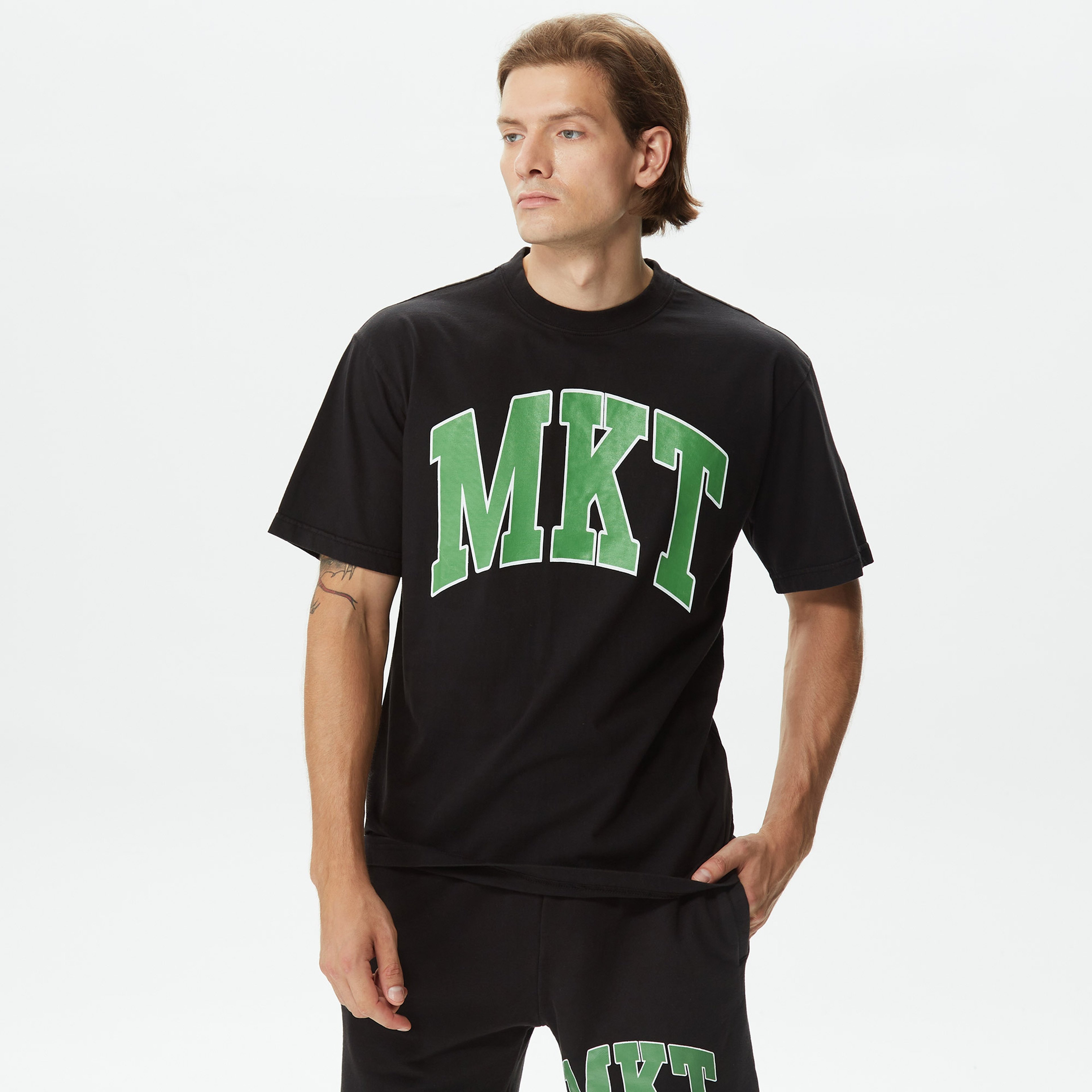 Market MKT Arc Erkek Siyah T-Shirt