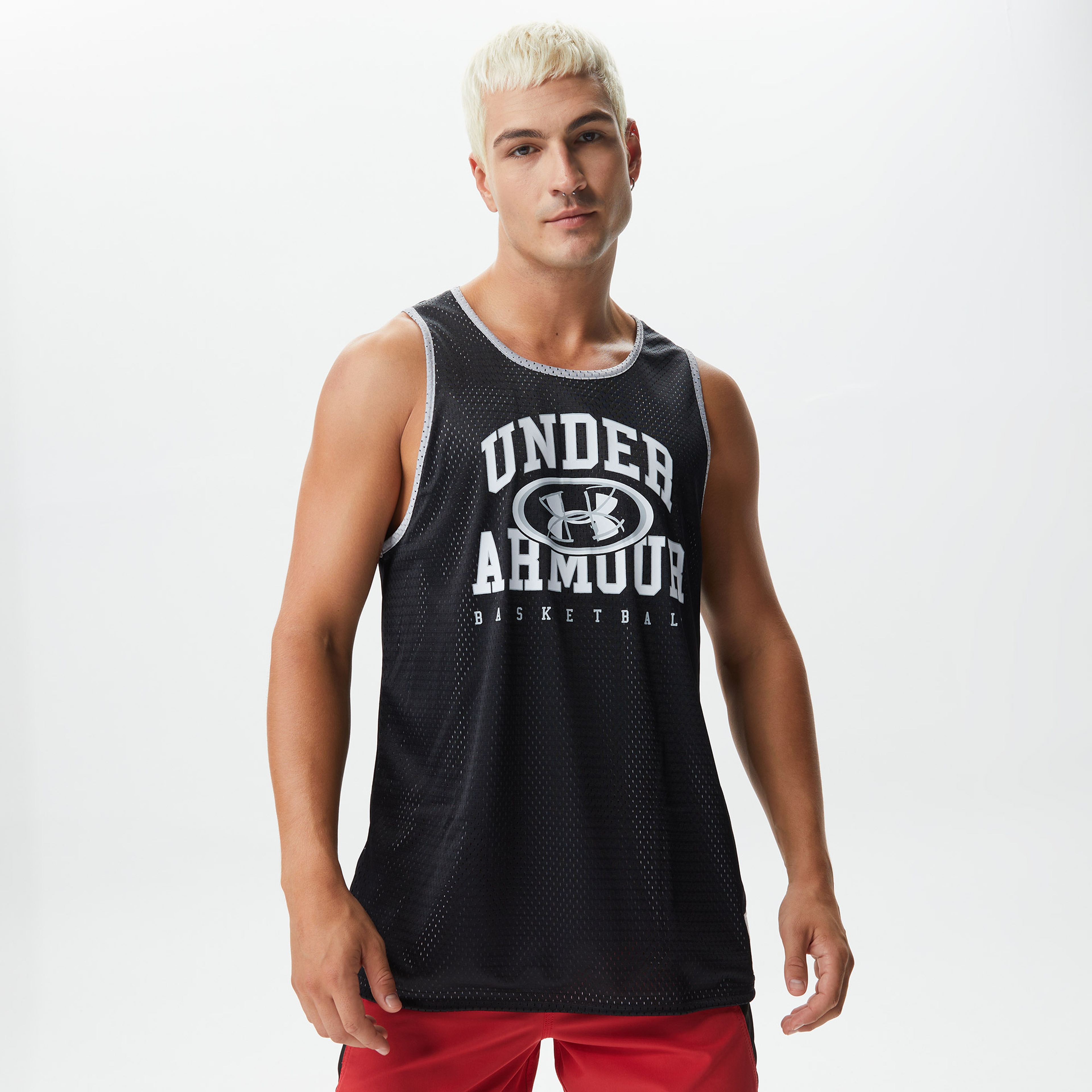 Under Armour Baseline Reversible Jsy Erkek Siyah T-Shirt