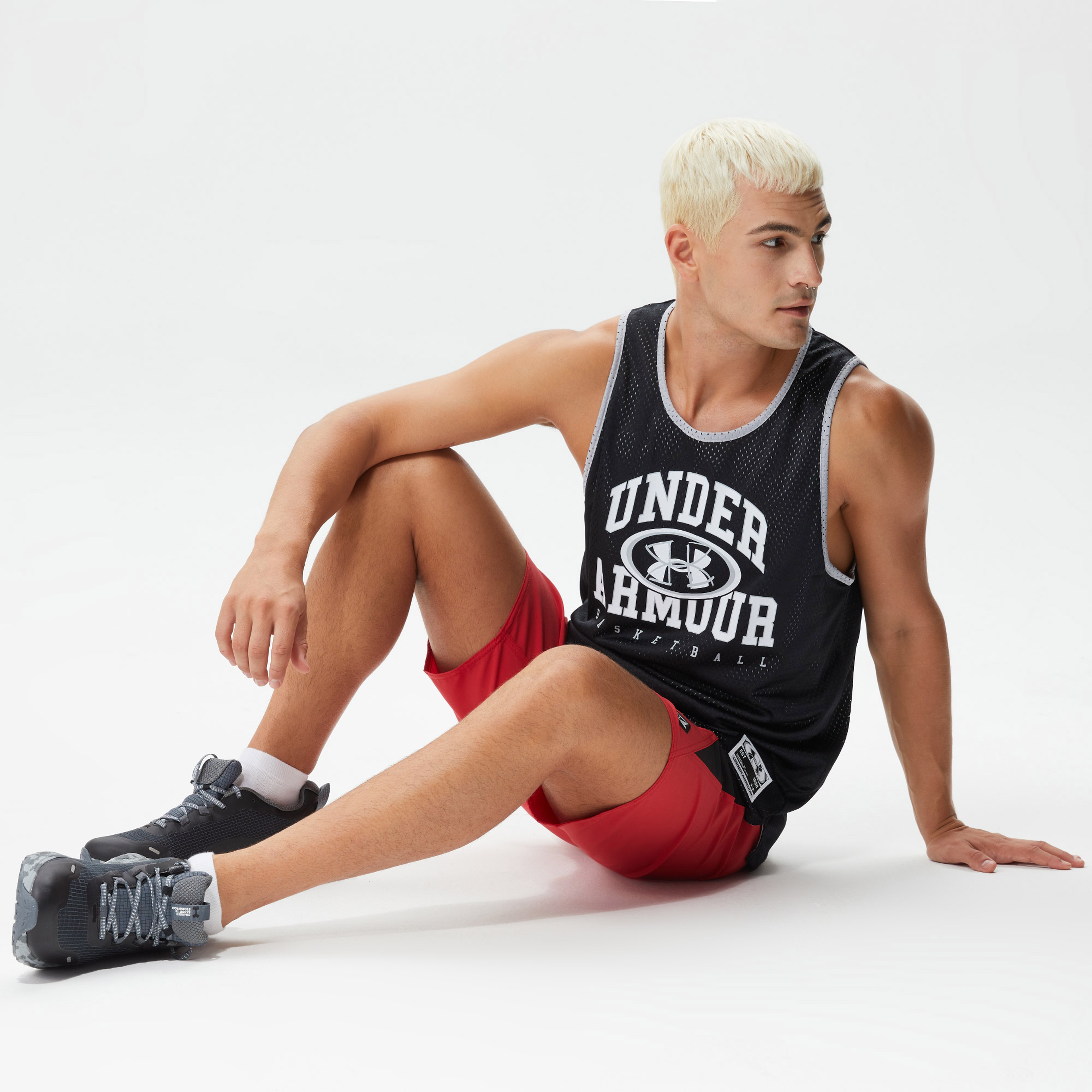 Under Armour Baseline Reversible Jsy Erkek Siyah T-Shirt
