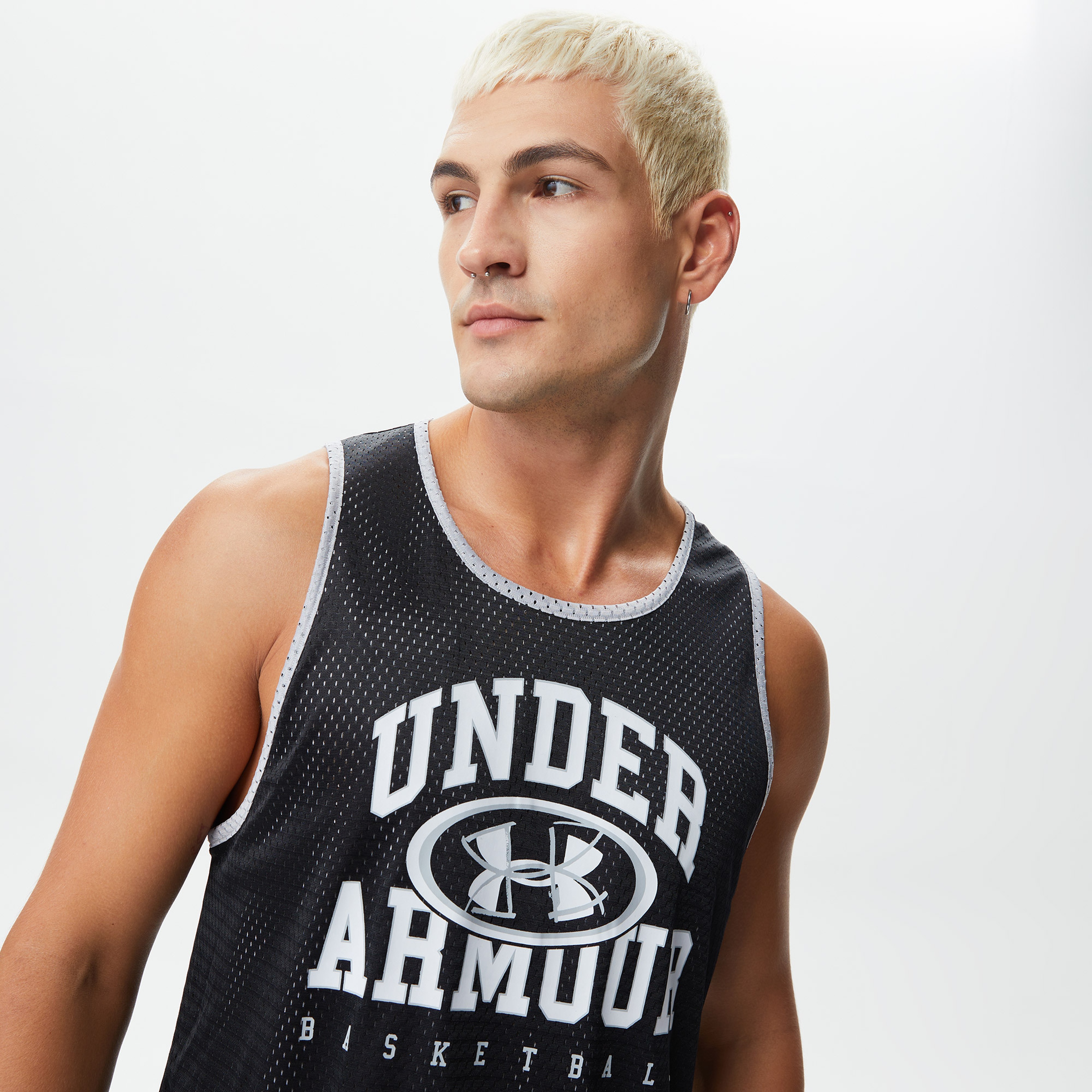 Under Armour Baseline Reversible Jsy Erkek Siyah T-Shirt