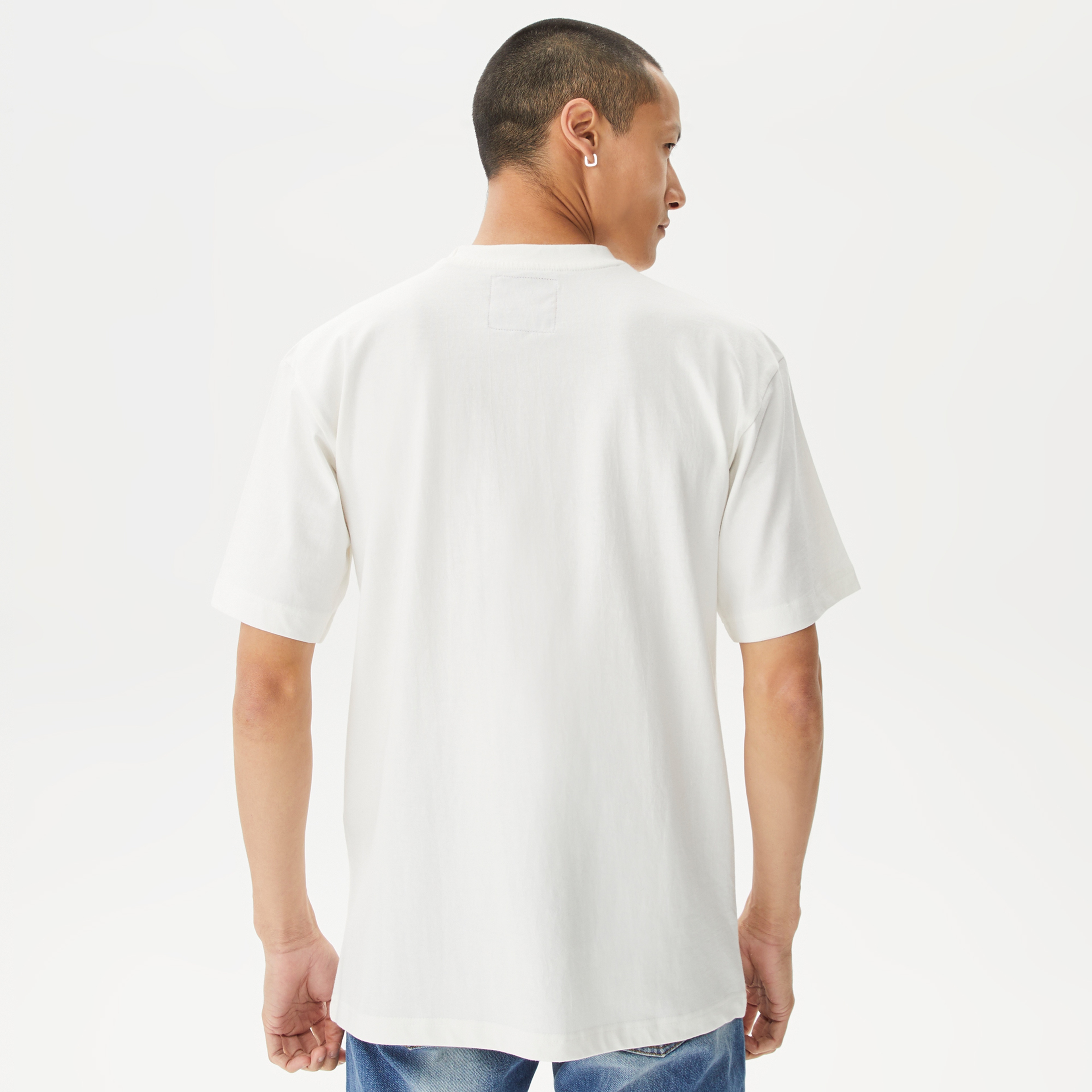 Market x Rolling Stones Chinatown Bewaret Erkek Krem T-Shirt