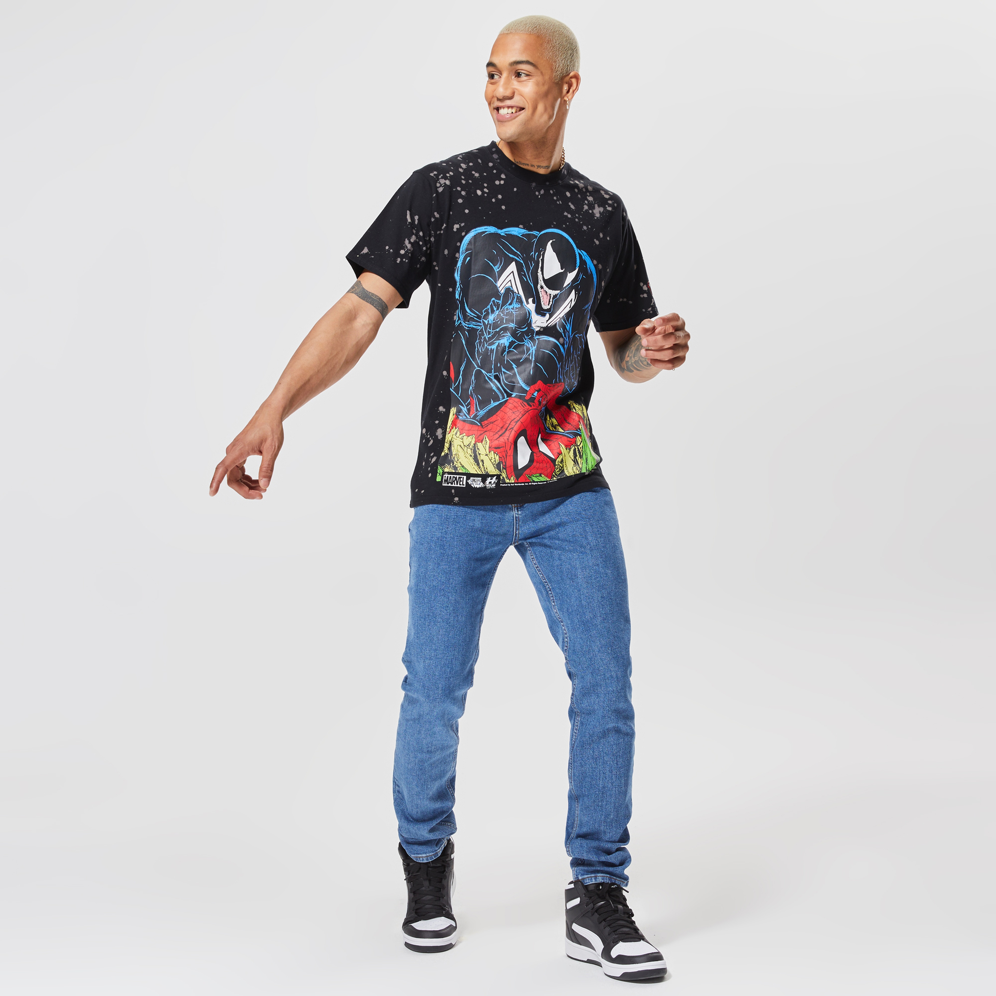 Huf Venom Is Back Erkek Siyah T-Shirt
