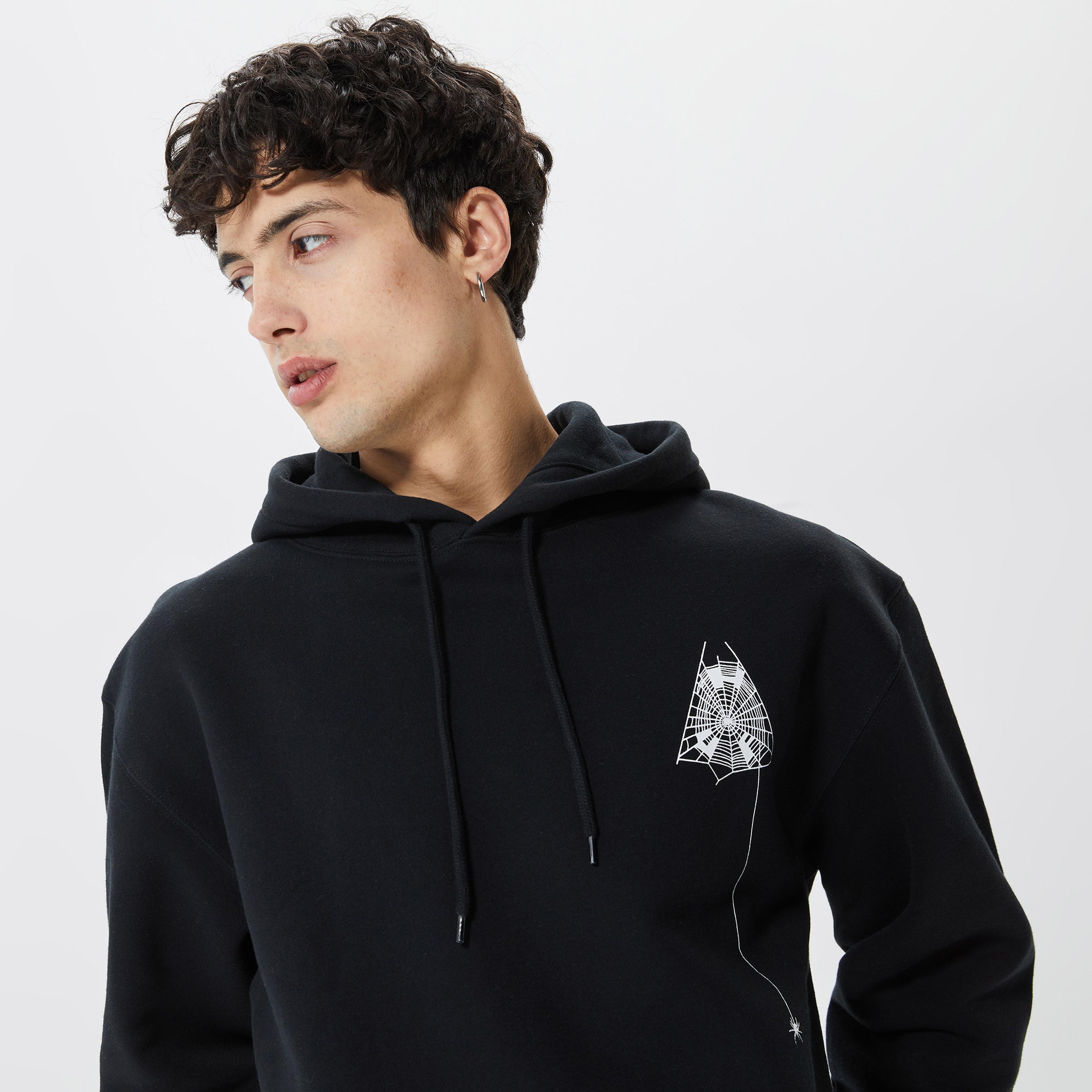 Huf Tangled Web Erkek Siyah Hoodie
