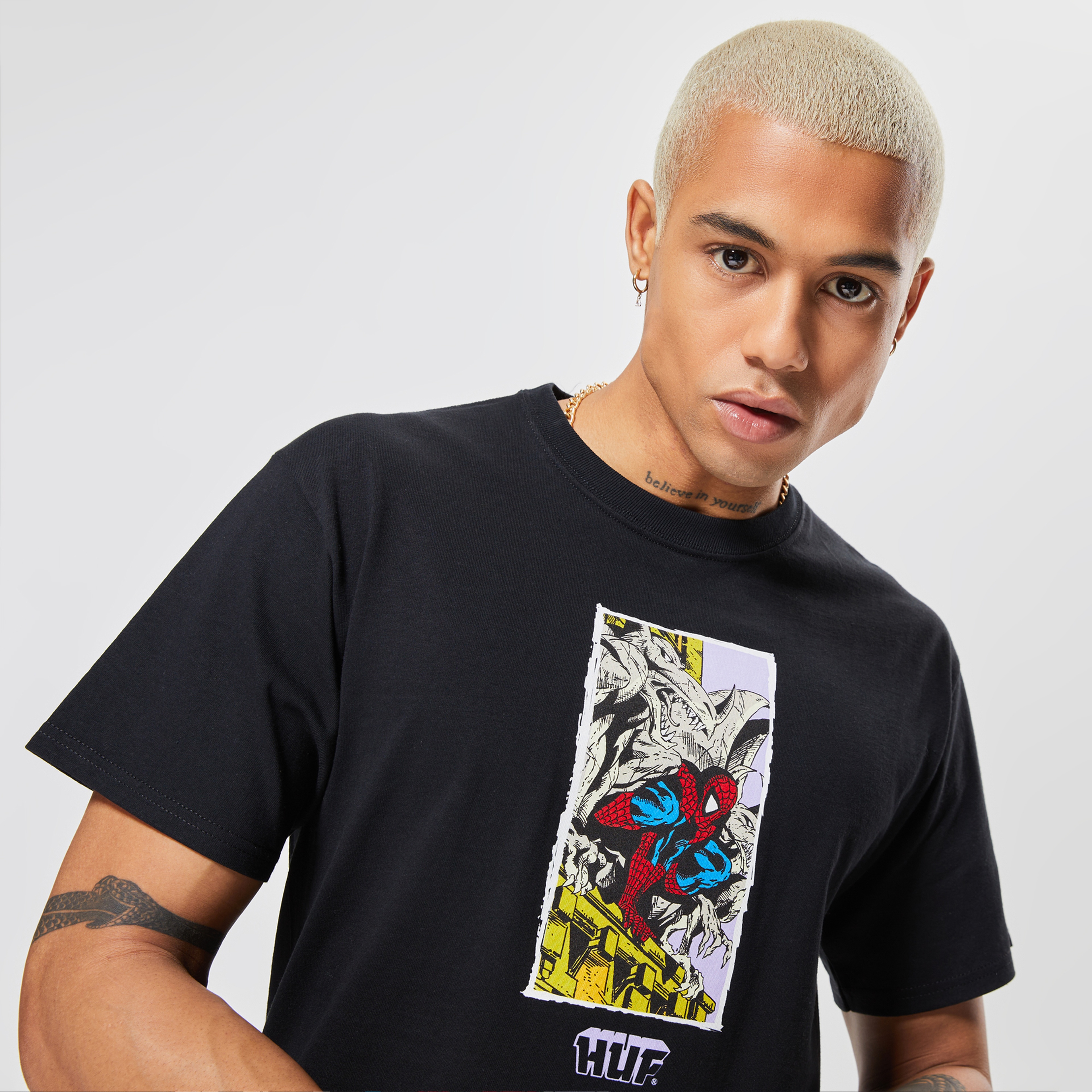 Huf Moody Erkek Siyah T-Shirt