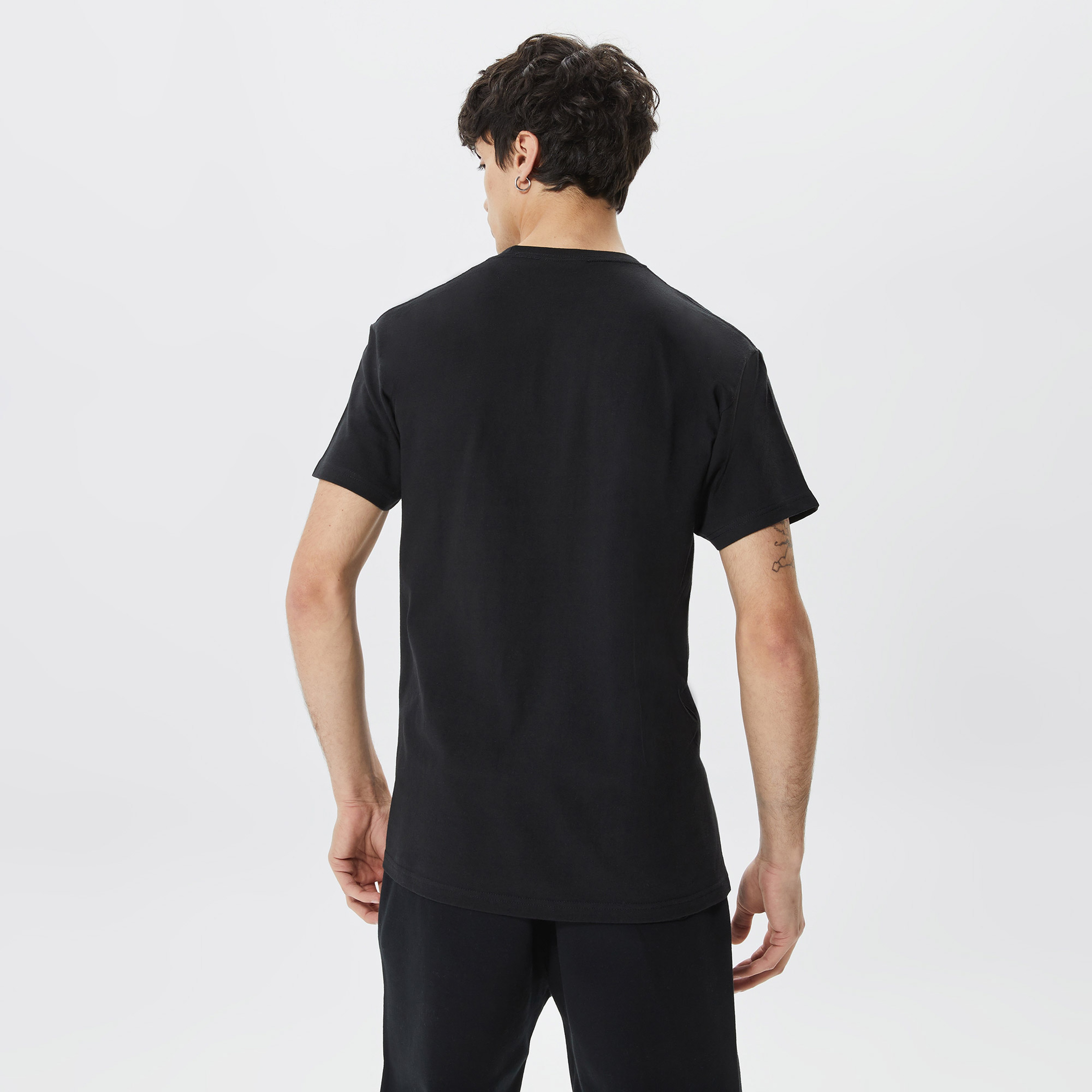 Huf Essentials Box Logo Erkek Siyah T-Shirt