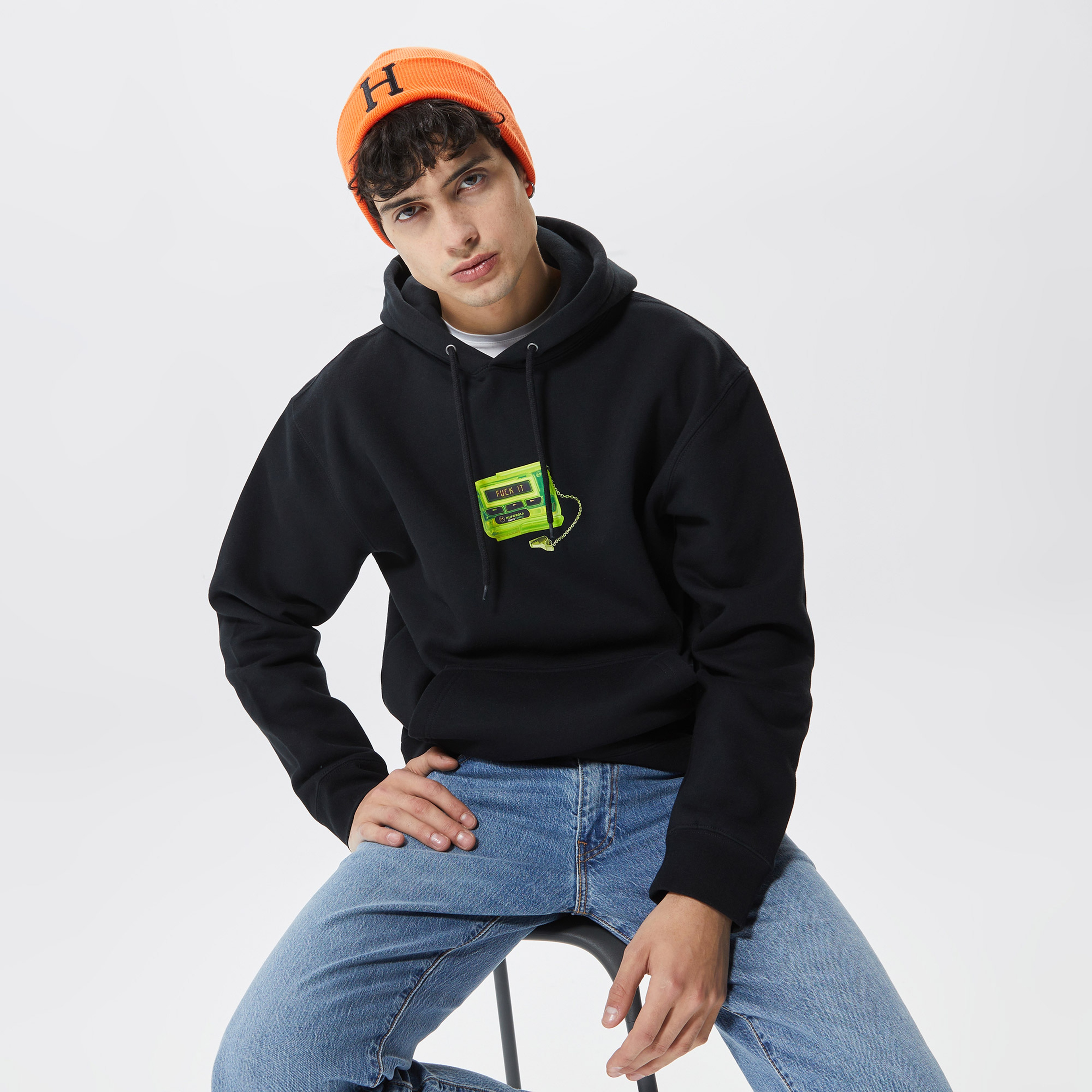 Huf Huforola Erkek Siyah Hoodie