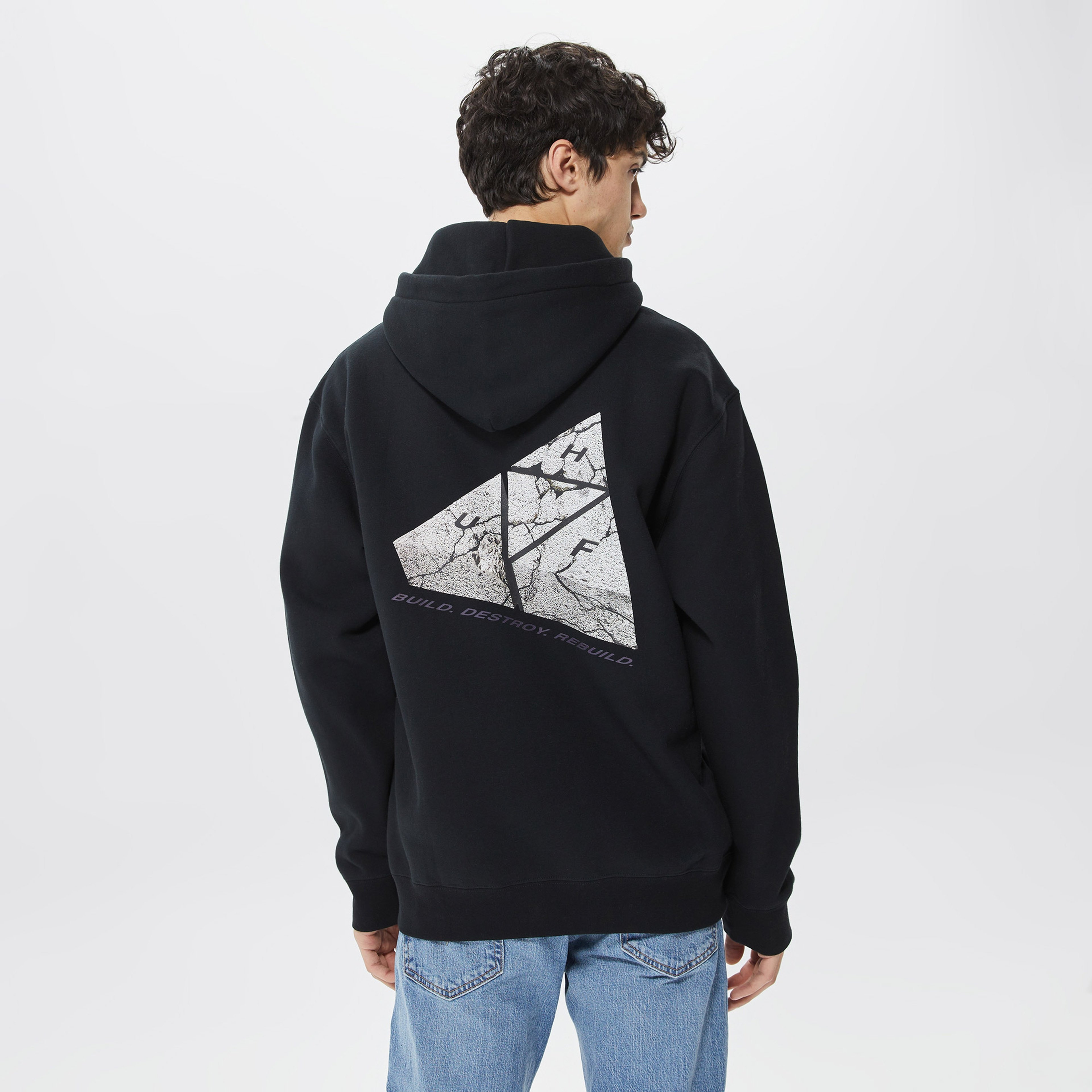 Huf Withstand Erkek Siyah Hoodie