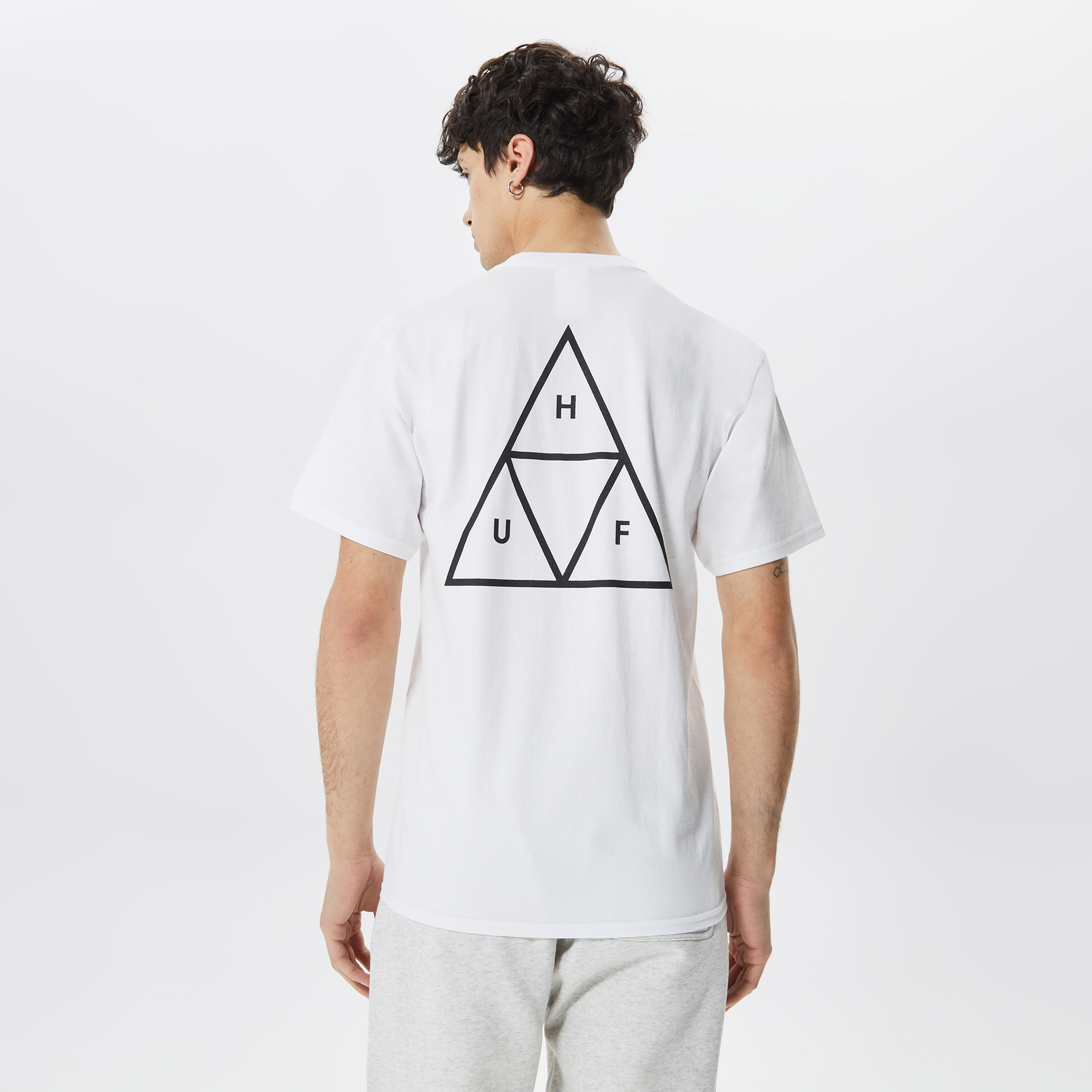 Huf Essentials Erkek Beyaz T-Shirt