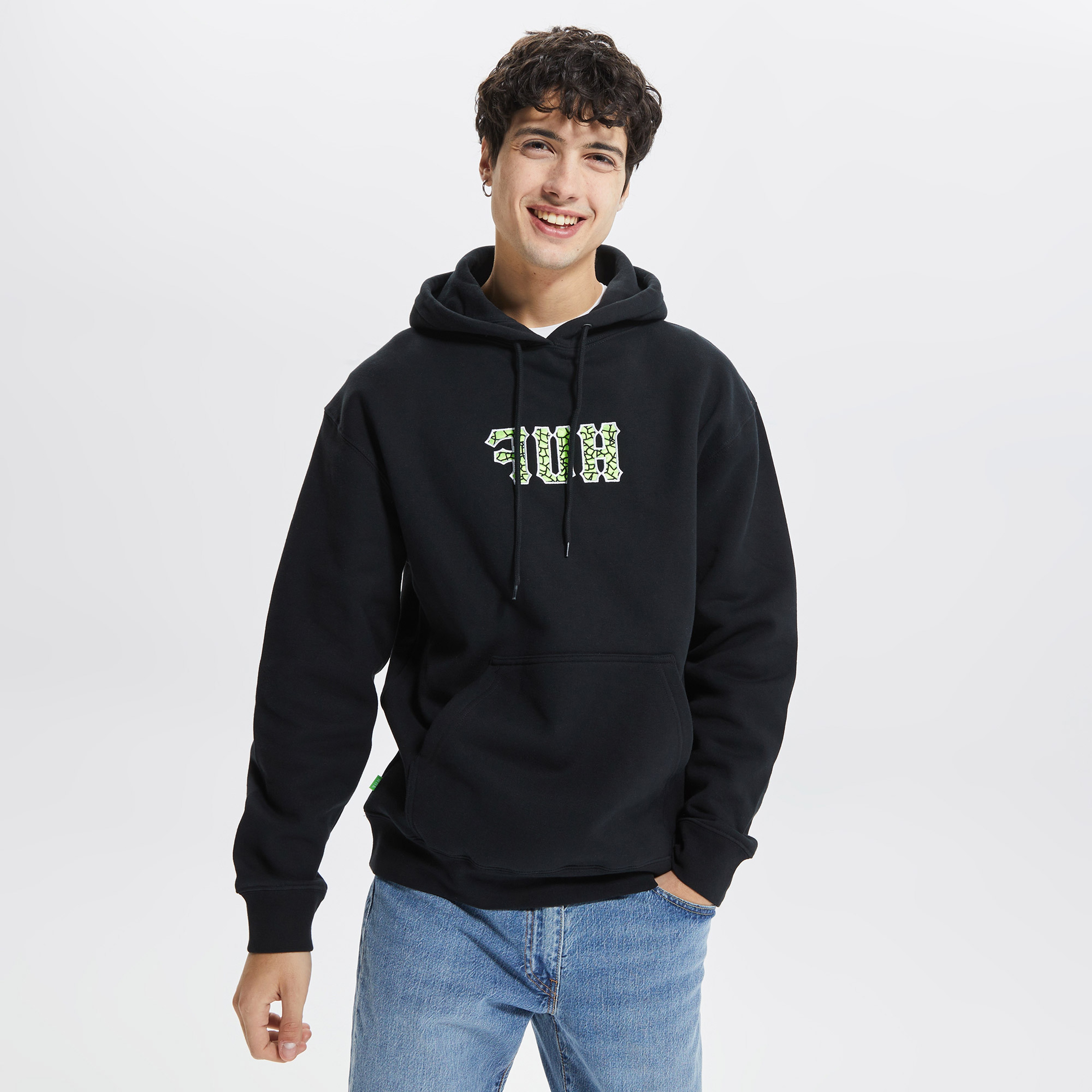 Huf Quake Conditions Erkek Siyah Hoodie