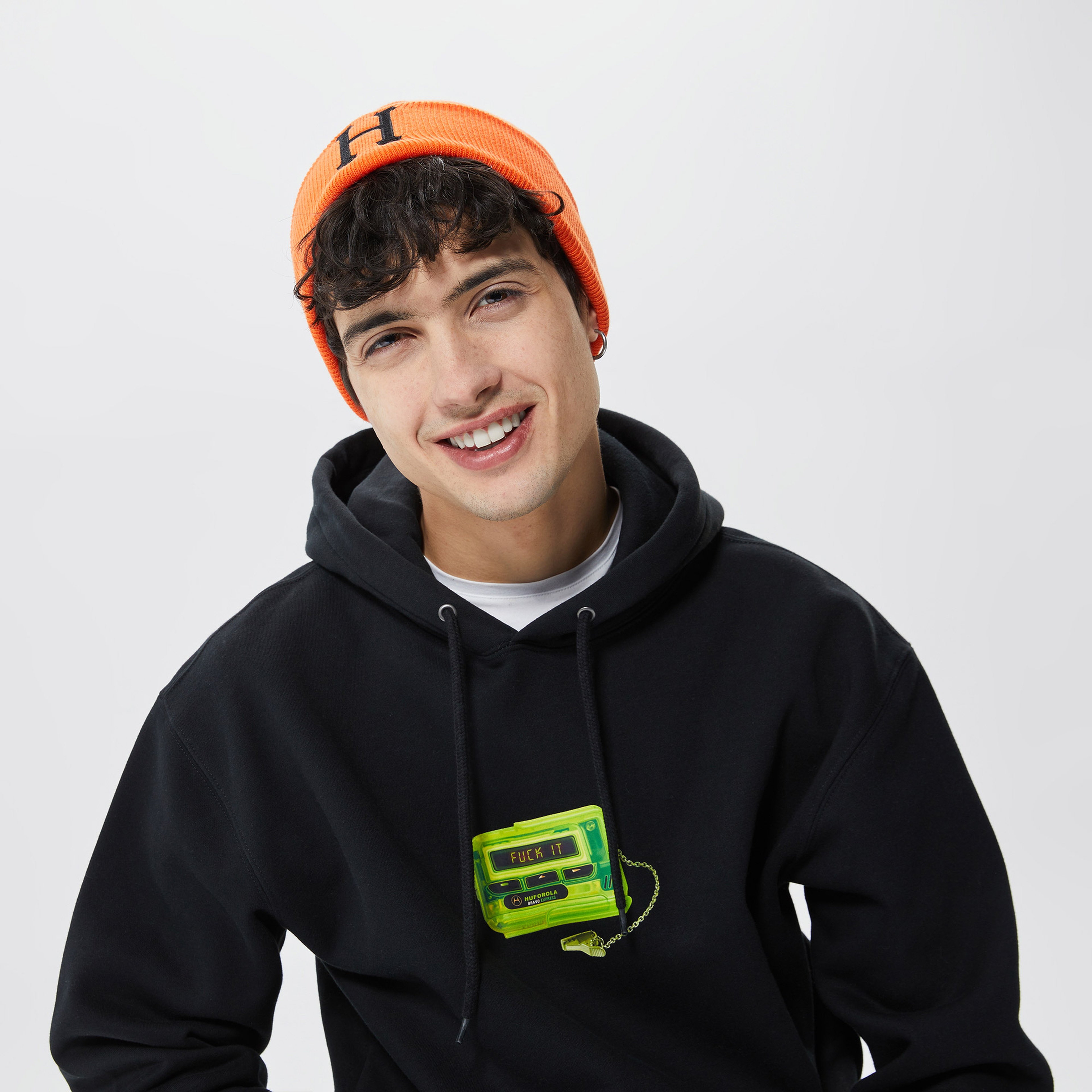 Huf Huforola Erkek Siyah Hoodie