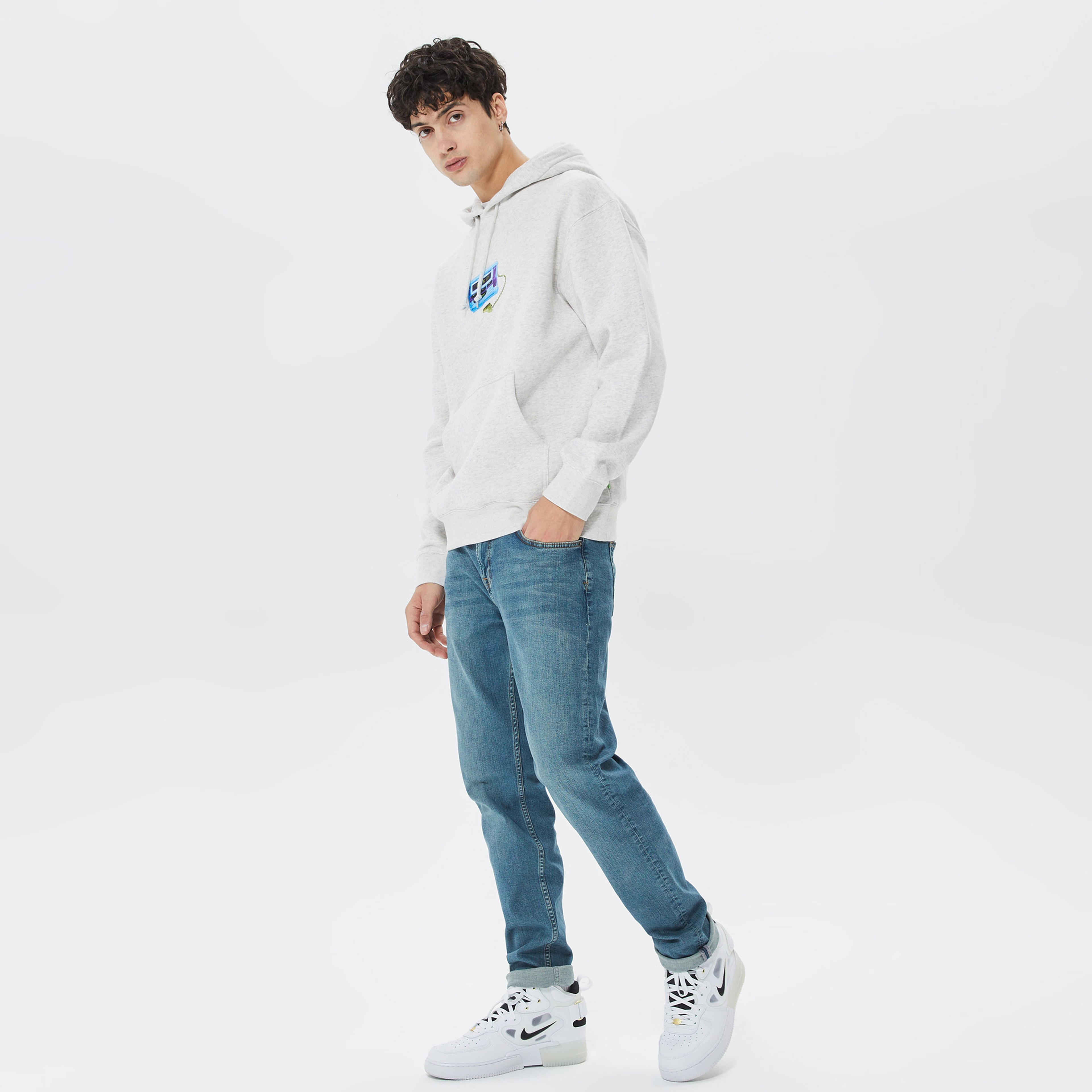 Huf Huforola Erkek Gri Hoodie