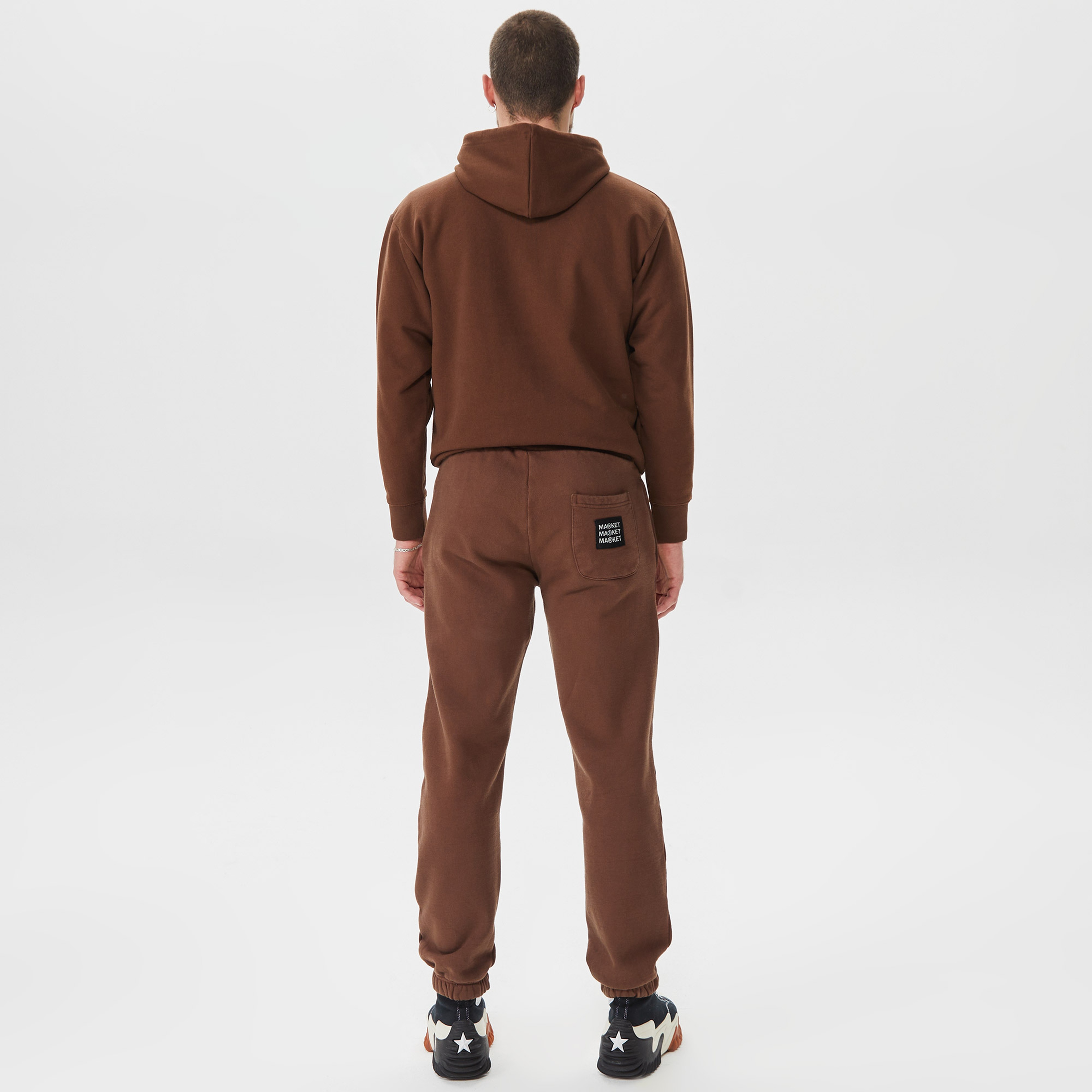 Market Vintage Wash Erkek Kahverengi Eşofman Altı