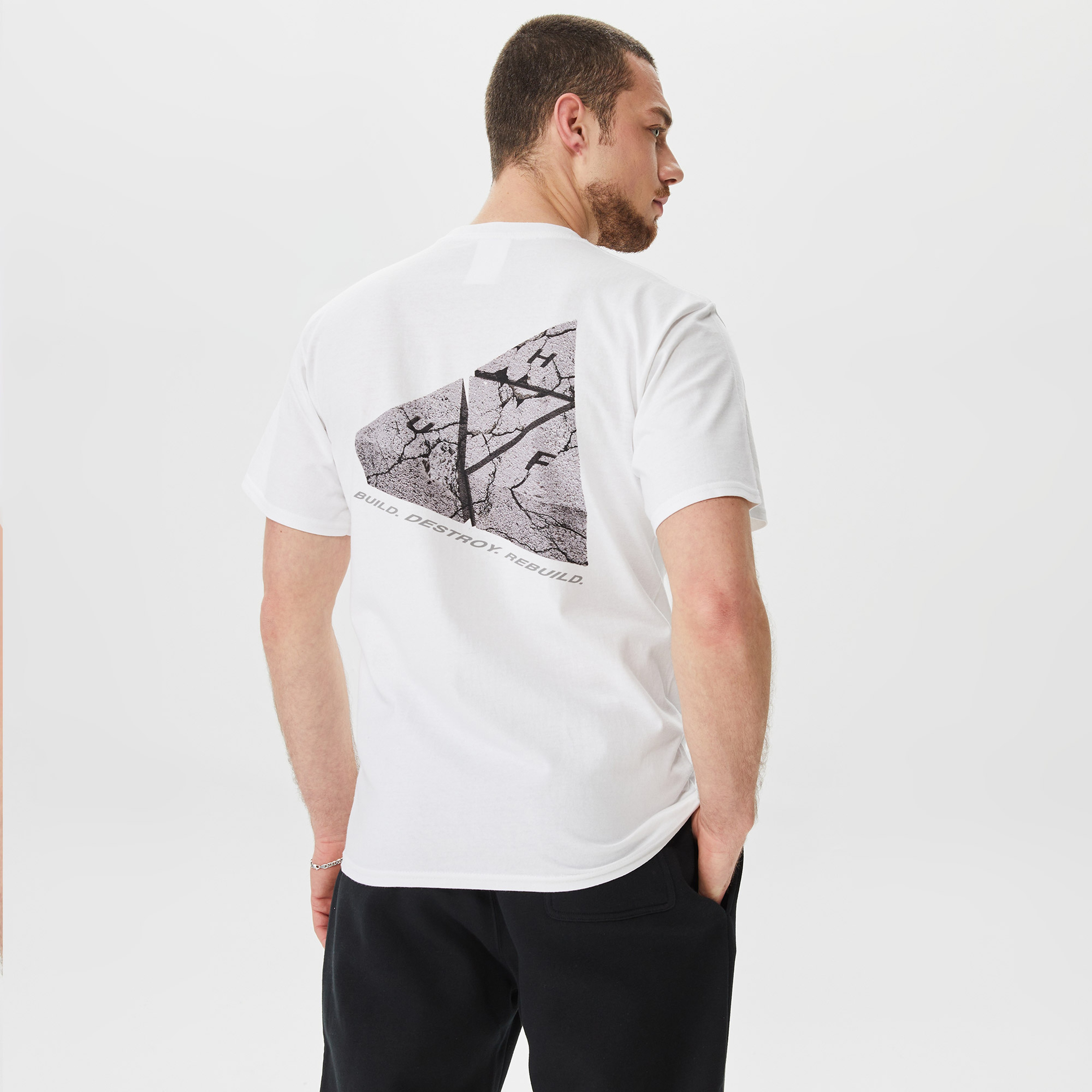 Huf Withstand Erkek Beyaz T-Shirt