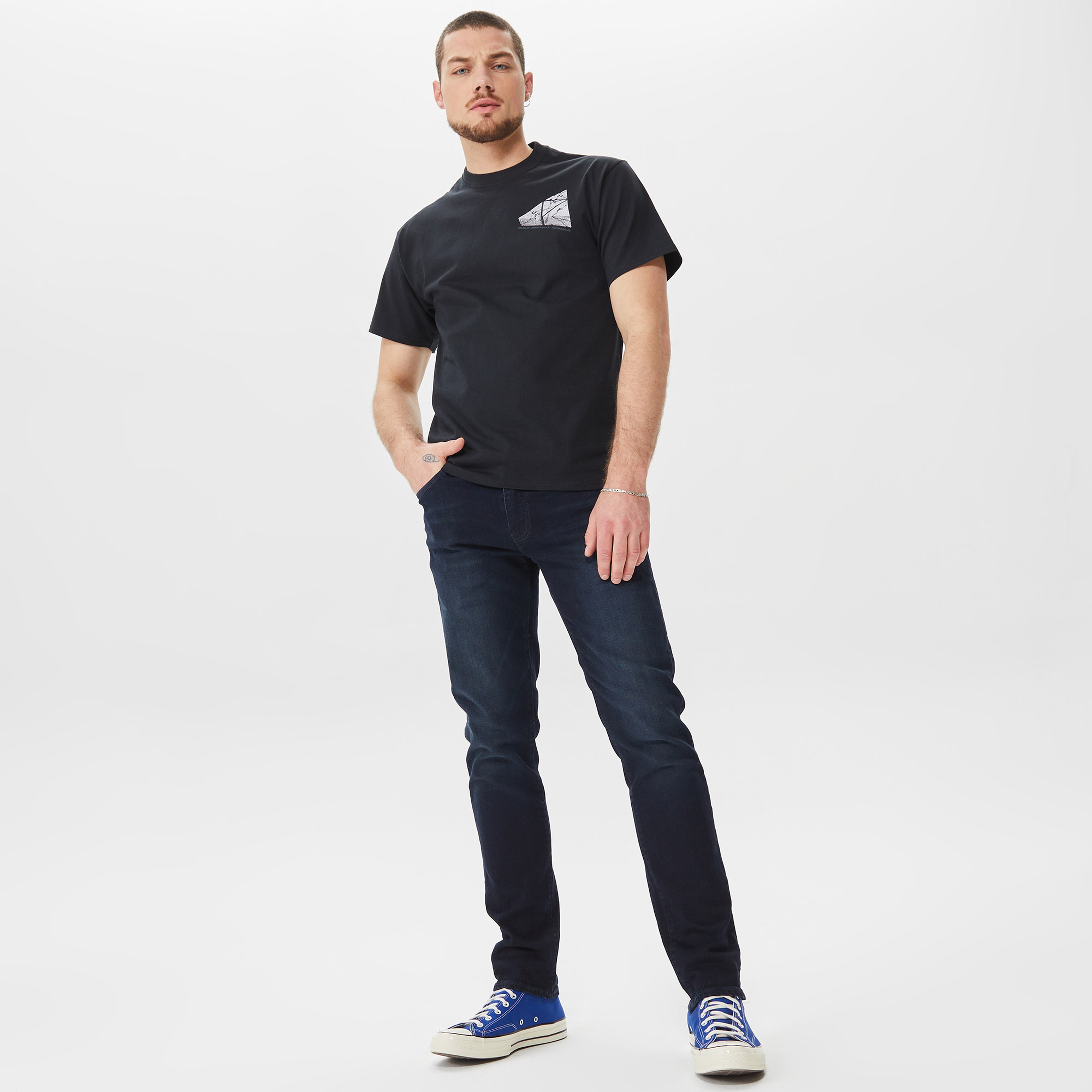 Huf Withstand Erkek Siyah T-Shirt