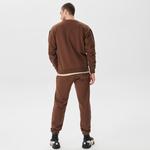 Market Vintage Wash Crewneck Erkek Kahverengi Sweatshirt