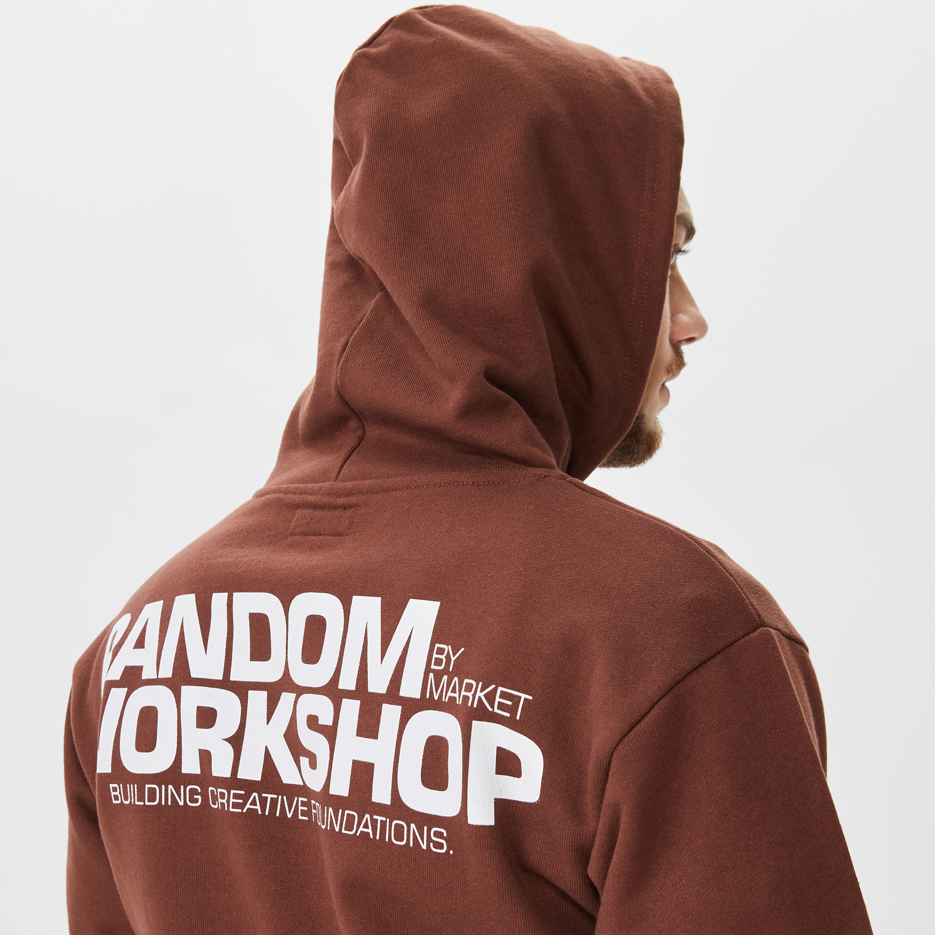 Market Workshop Bear Erkek Kahverengi Hoodie