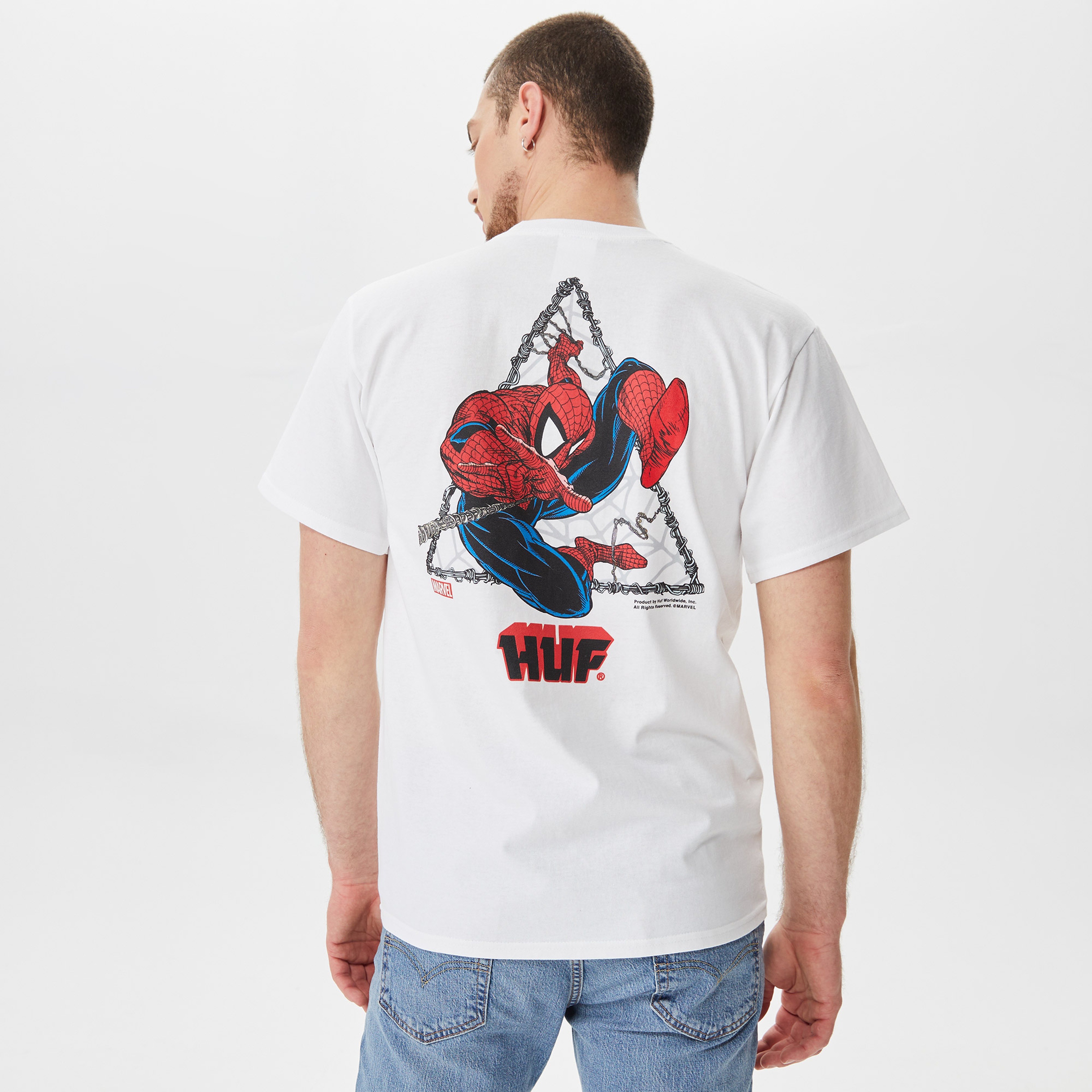 Huf Triangle Erkek Beyaz T-Shirt