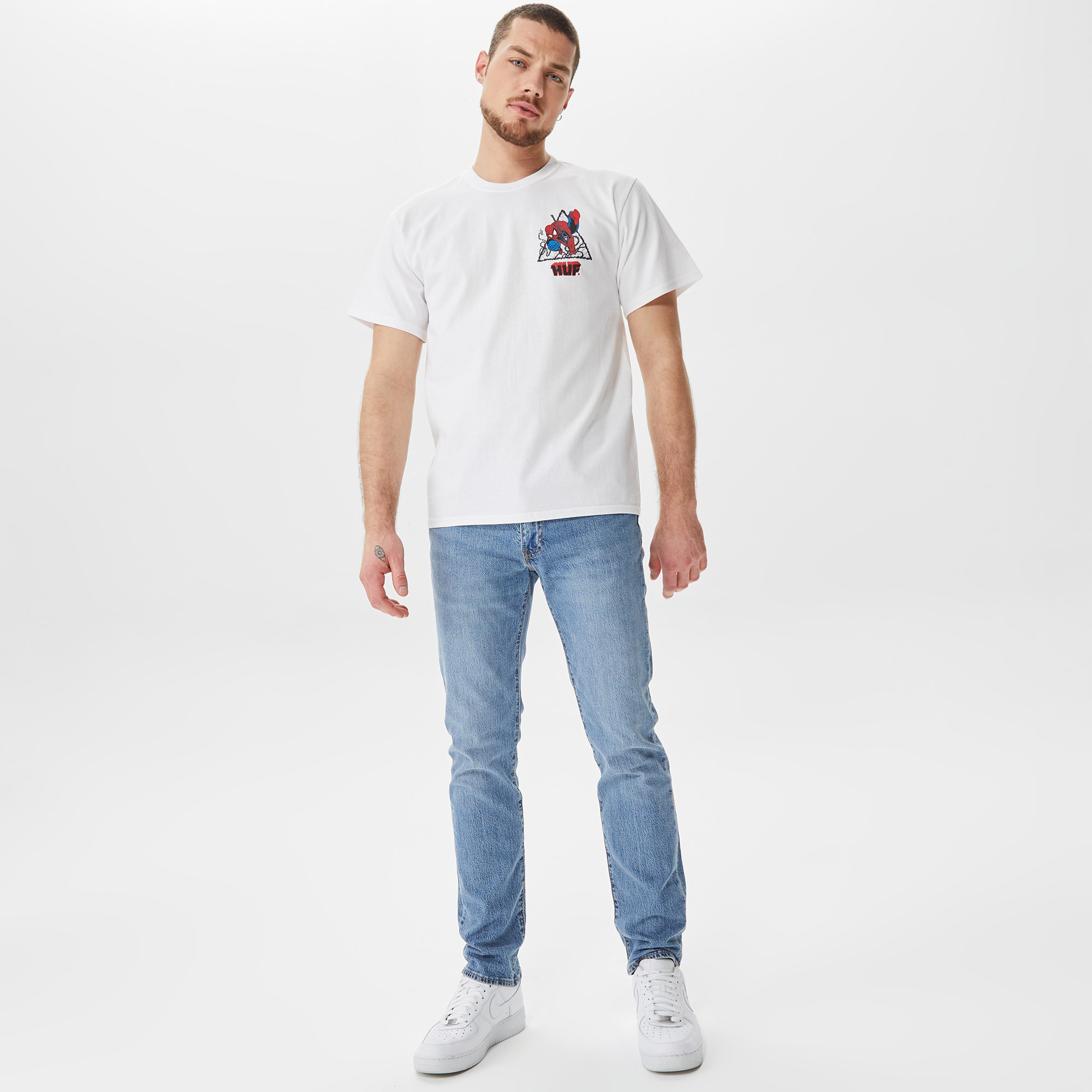 Huf Triangle Erkek Beyaz T-Shirt