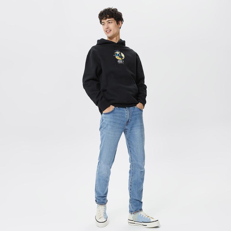 Huf Three Hundred Erkek Siyah Hoodie