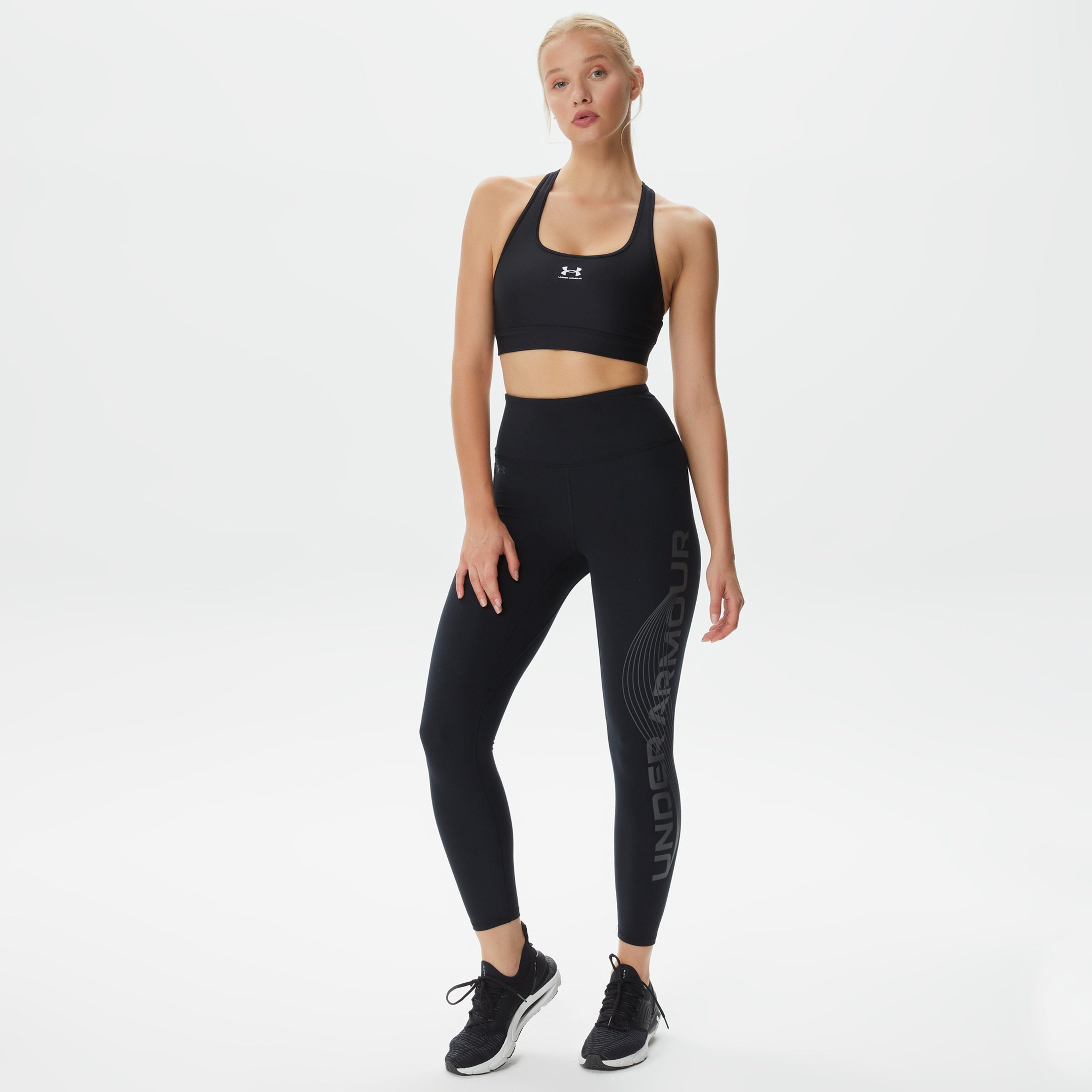 Under Armour Hg Armour Mid Padle Kadın Siyah Bra
