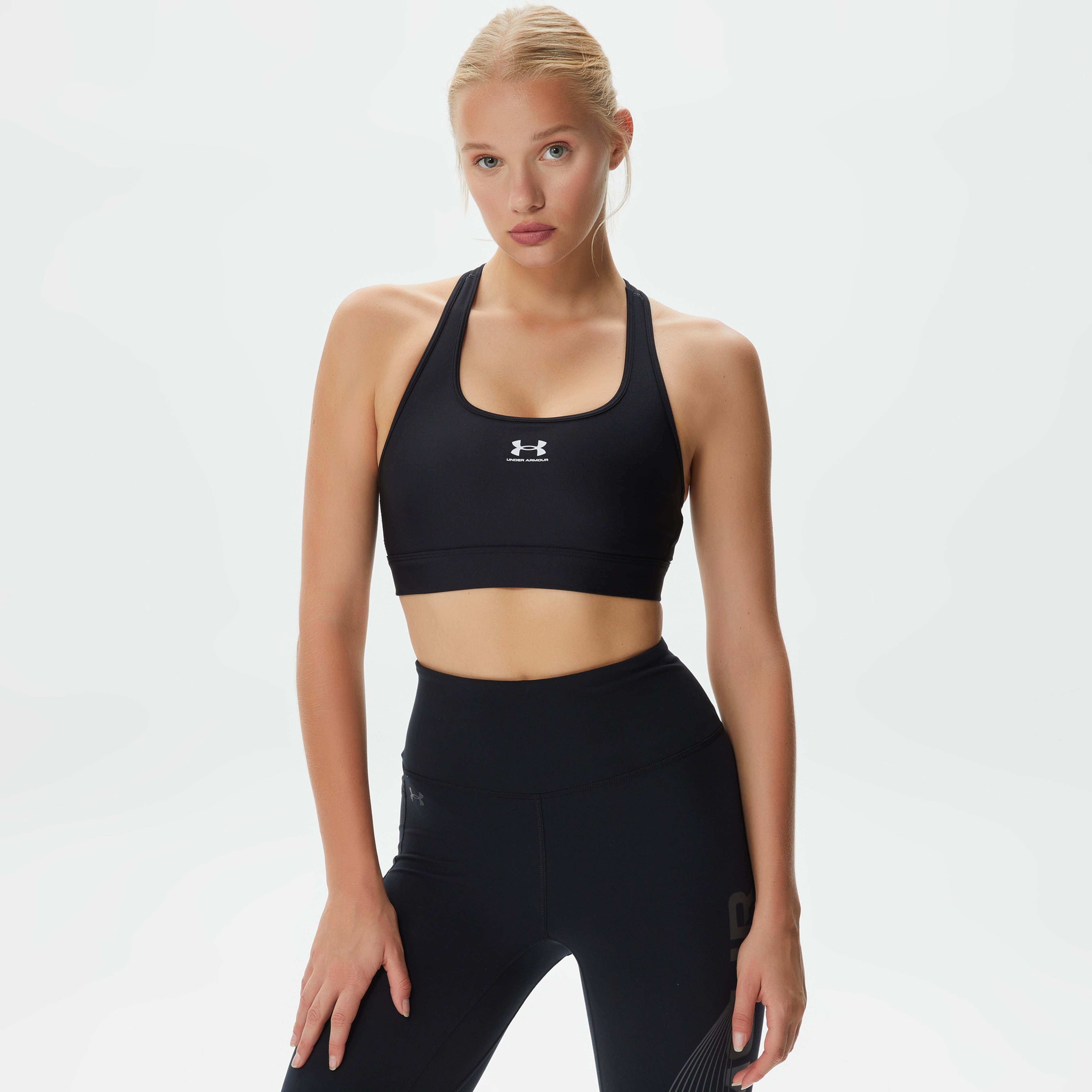 Under Armour Hg Armour Mid Padle Kadın Siyah Bra
