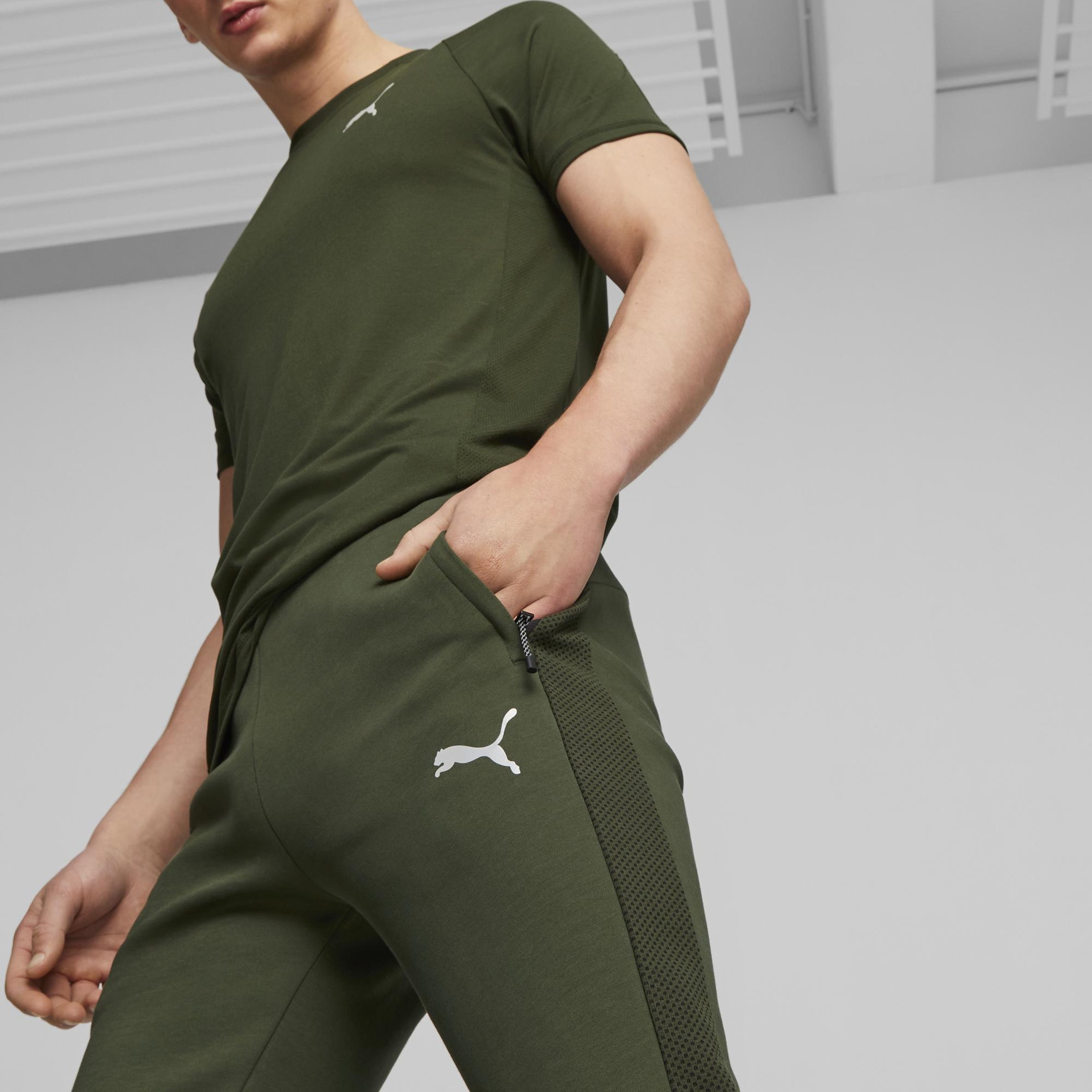 Puma Evostripe Erkek Yeşil Günlük Eşofman Altı