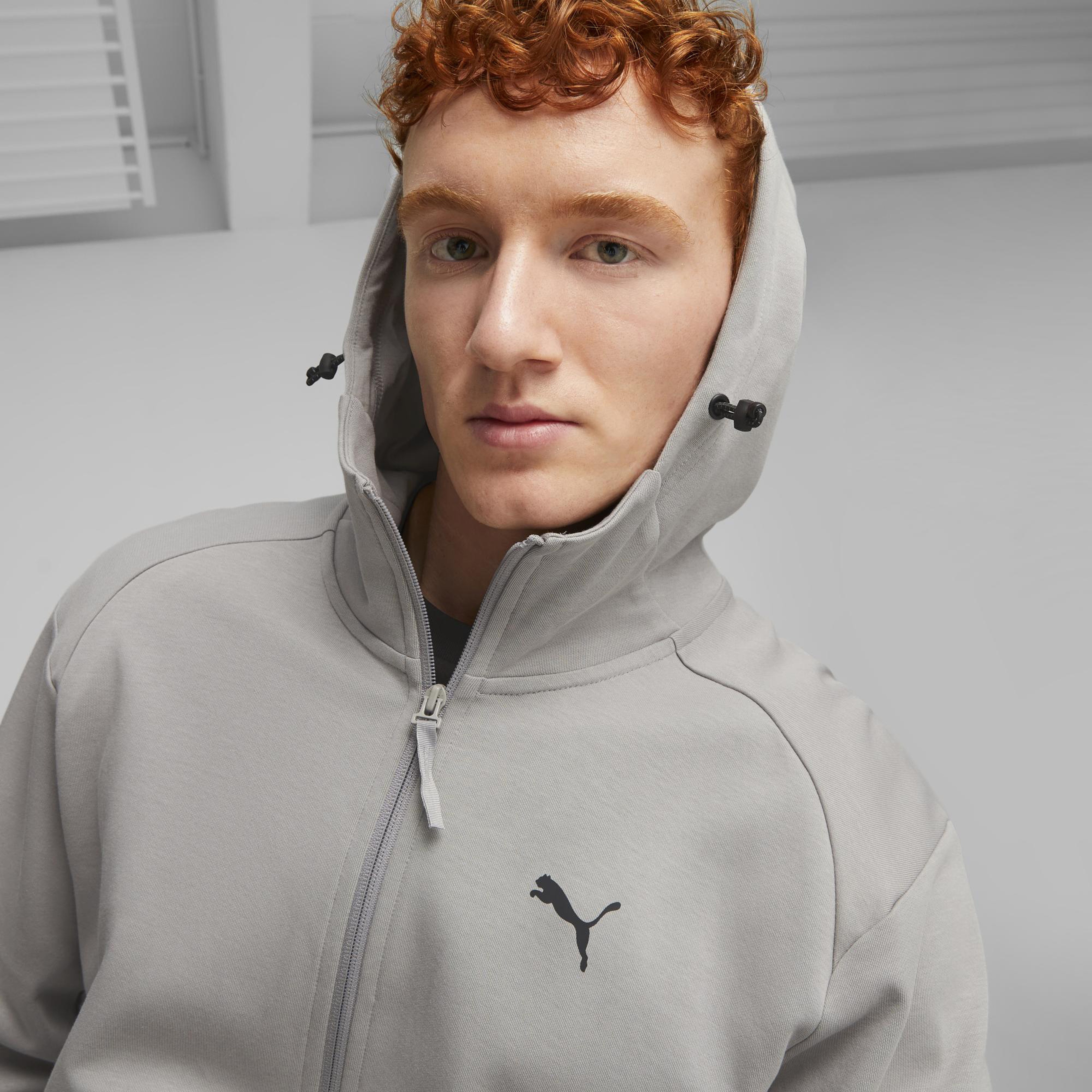 Puma Rad/Cal Full-Zip Erkek Gri Günlük Sweatshirt