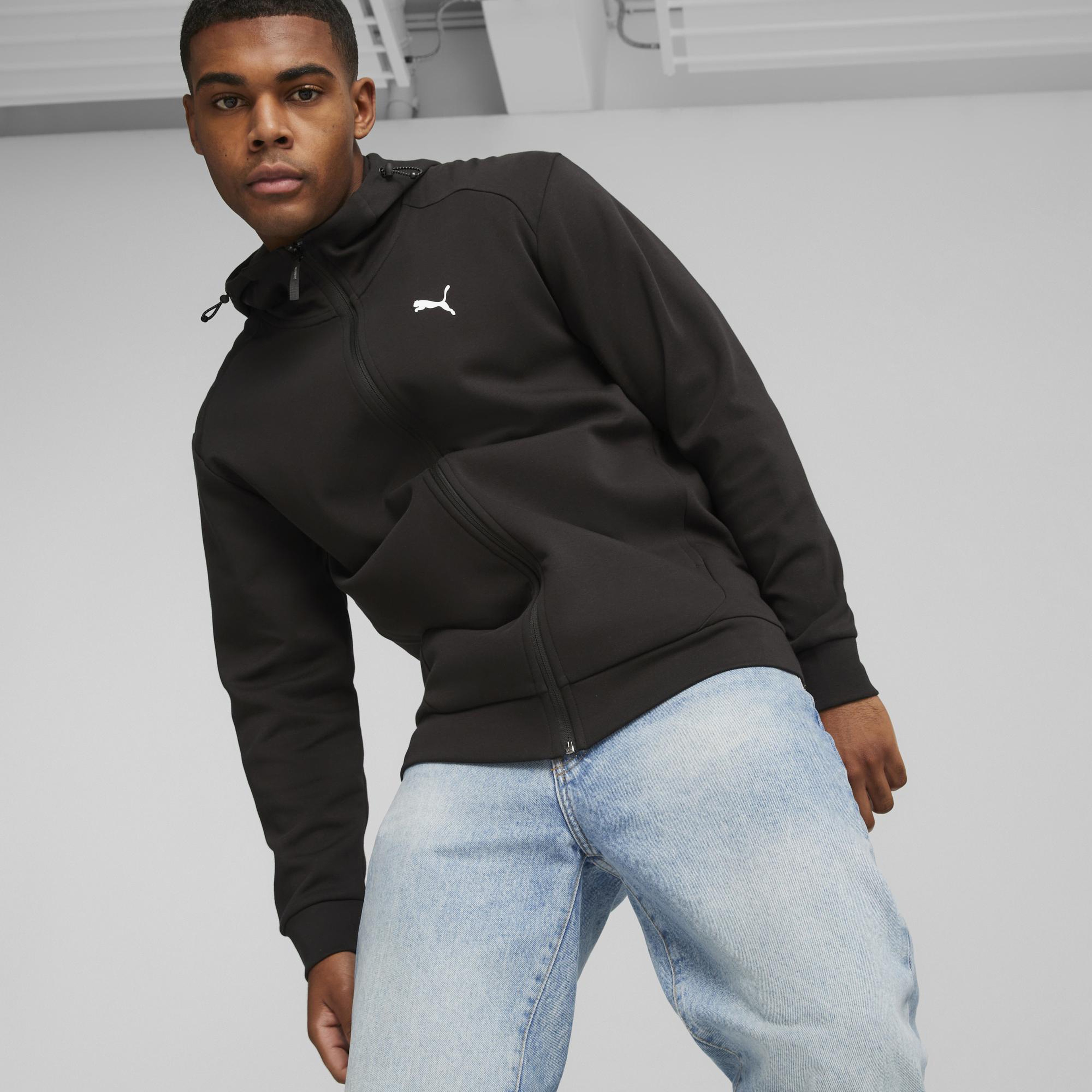 Puma Rad/Cal Full-Zip Erkek Siyah Günlük Sweatshirt