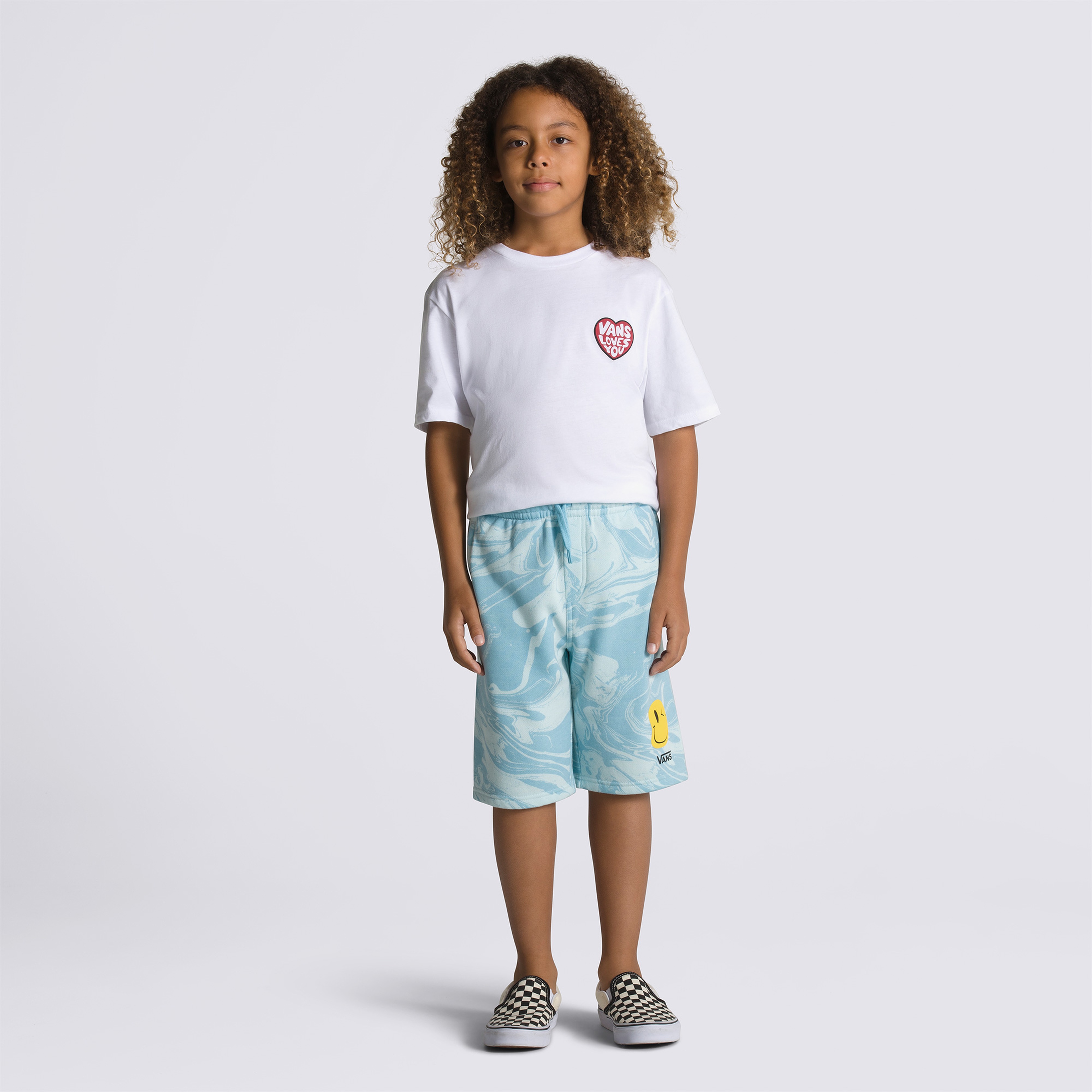 Vans Marble Fleece Çocuk Mavi Şort