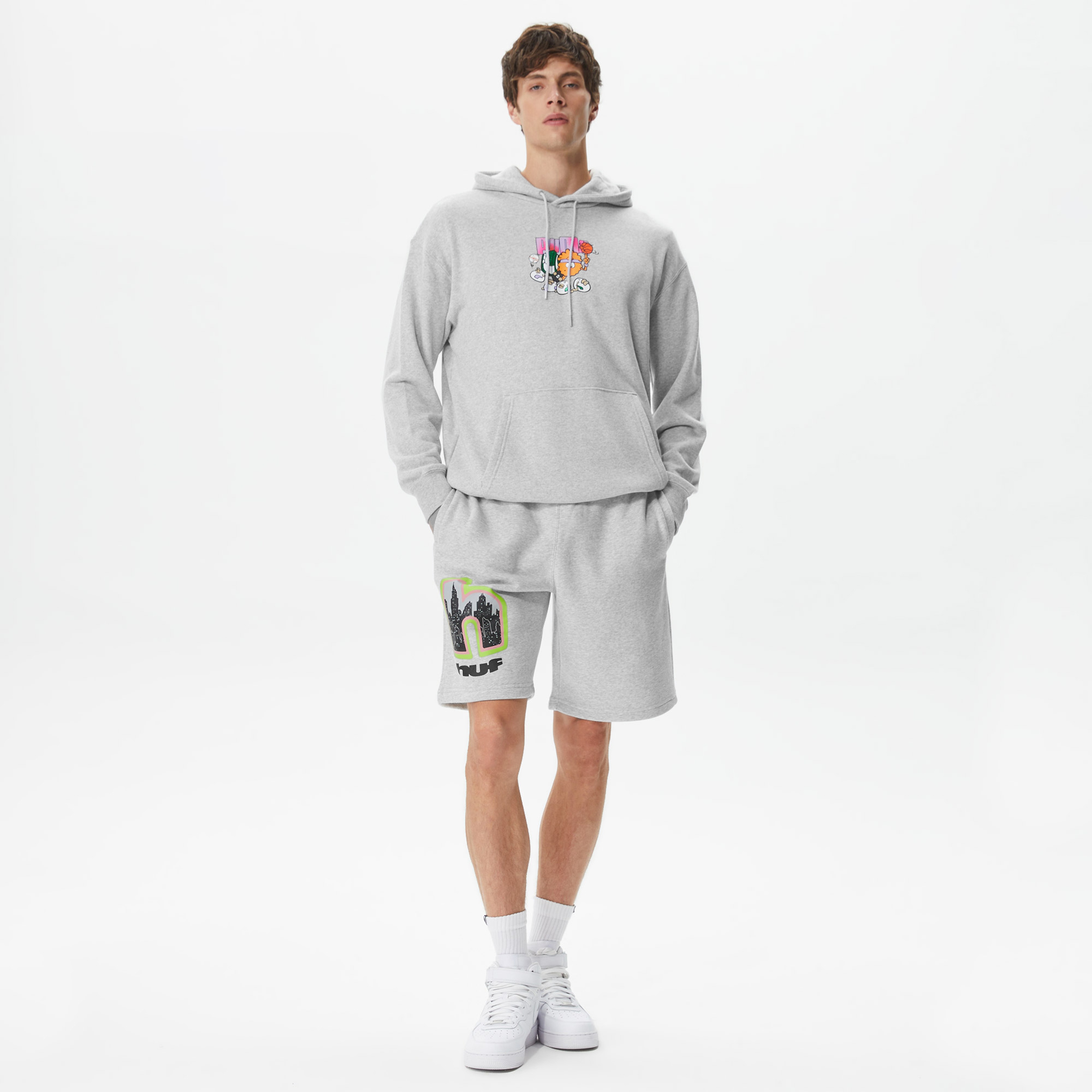 Huf All City Fleece Erkek Gri Şort