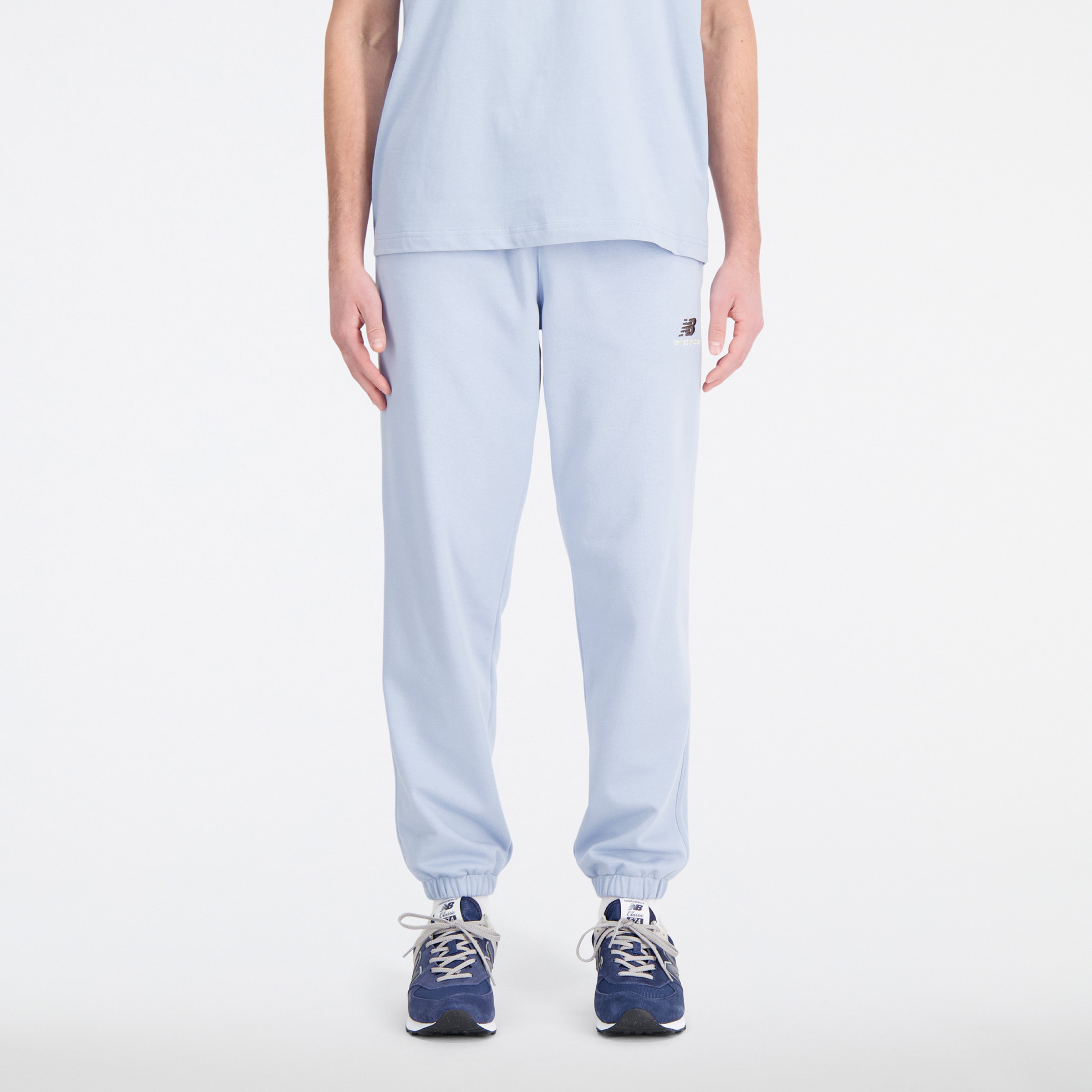 New Balance Uni-ssentials French Terry Kadın Mavi Eşofman Altı