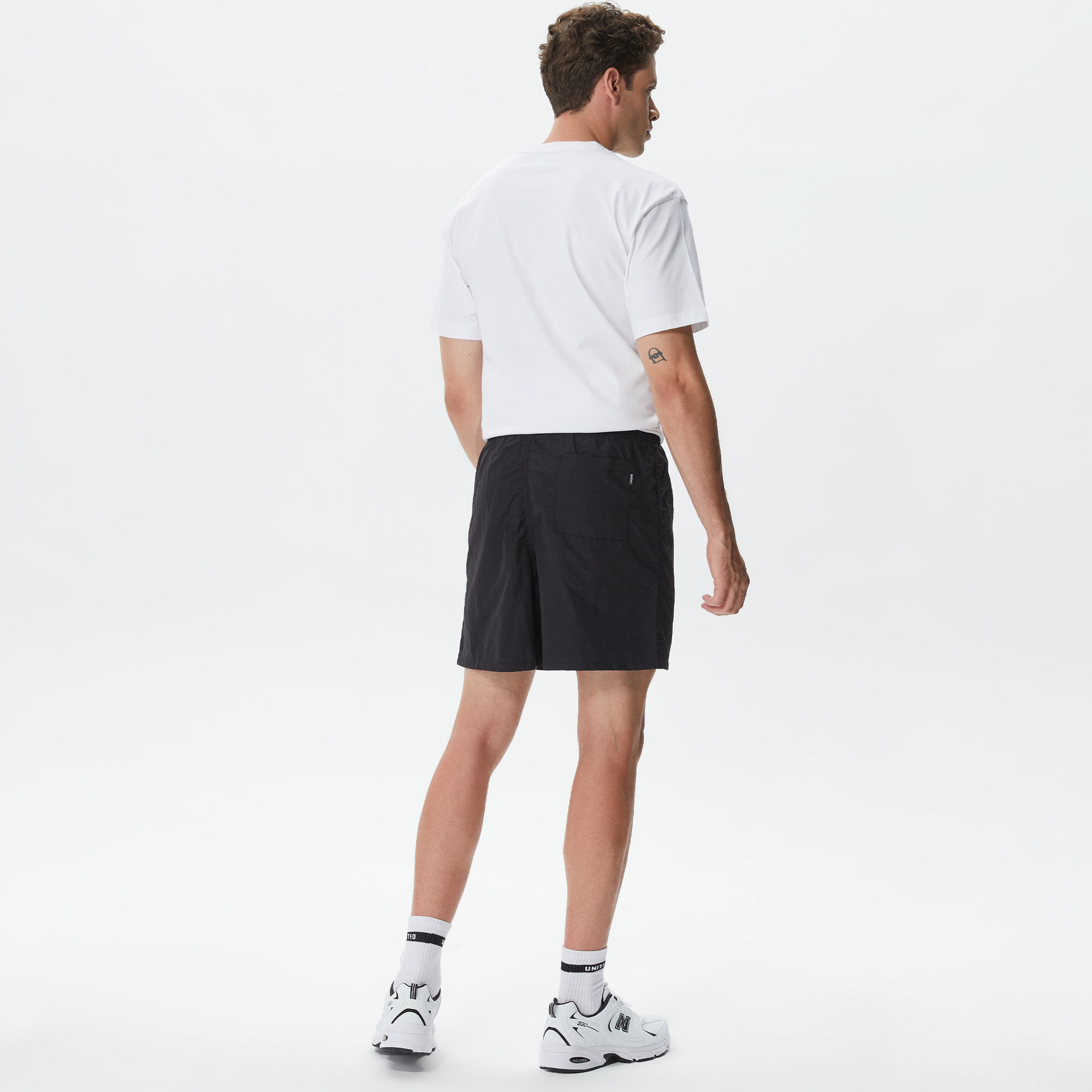 Market Smiley Tech Erkek Siyah Şort