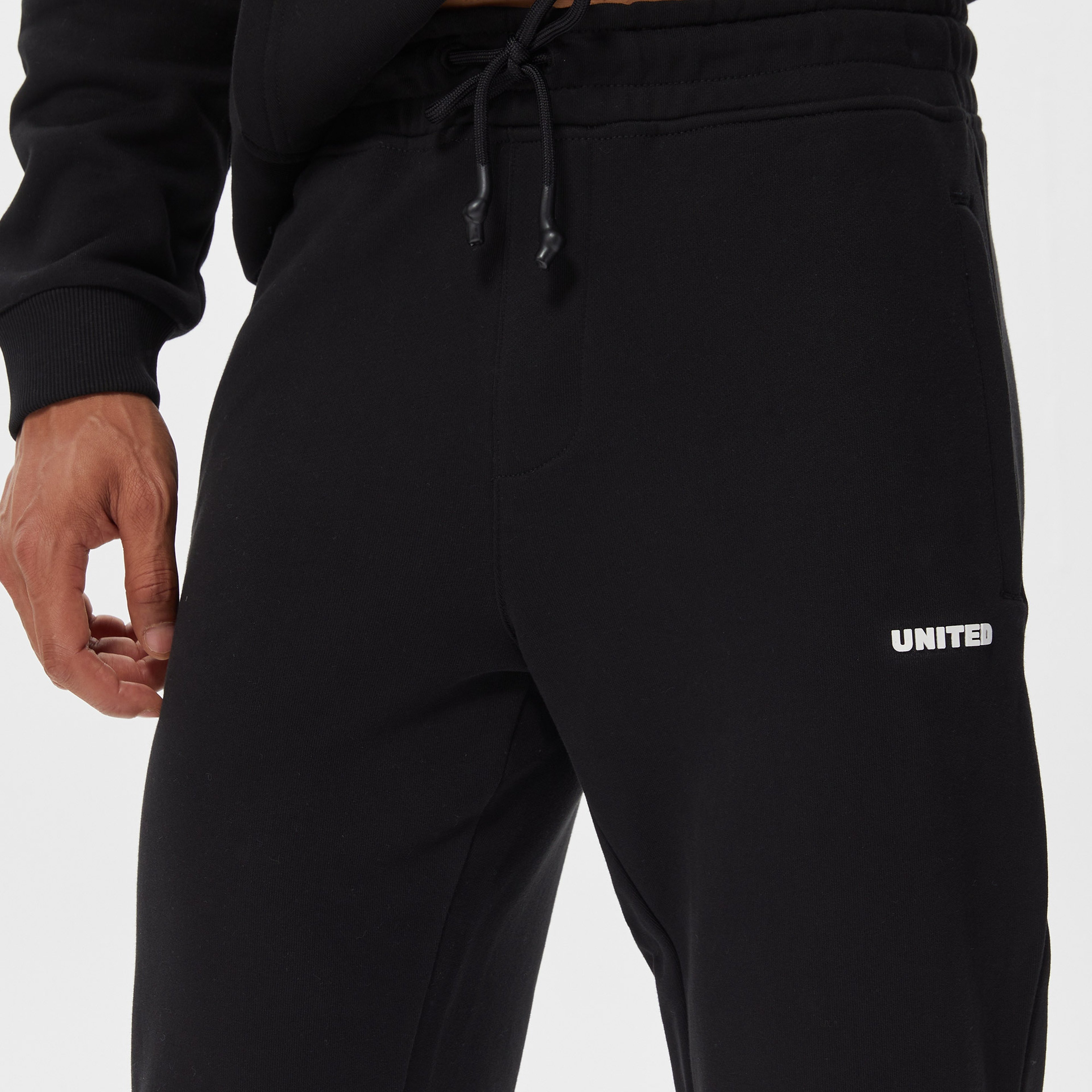 UNITED4 Classic Erkek Siyah Eşofman Altı