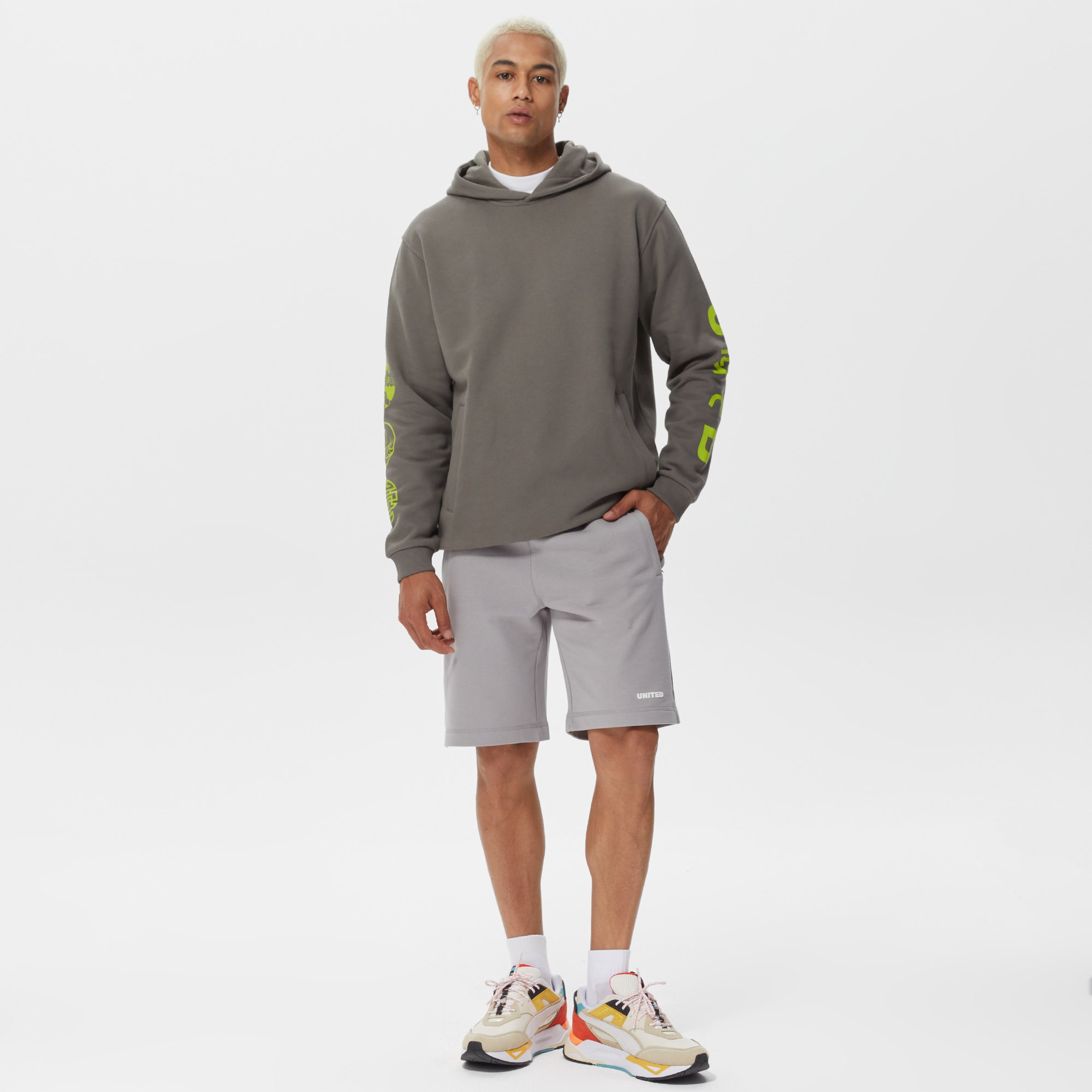 UNITED4 Erkek Gri Şort