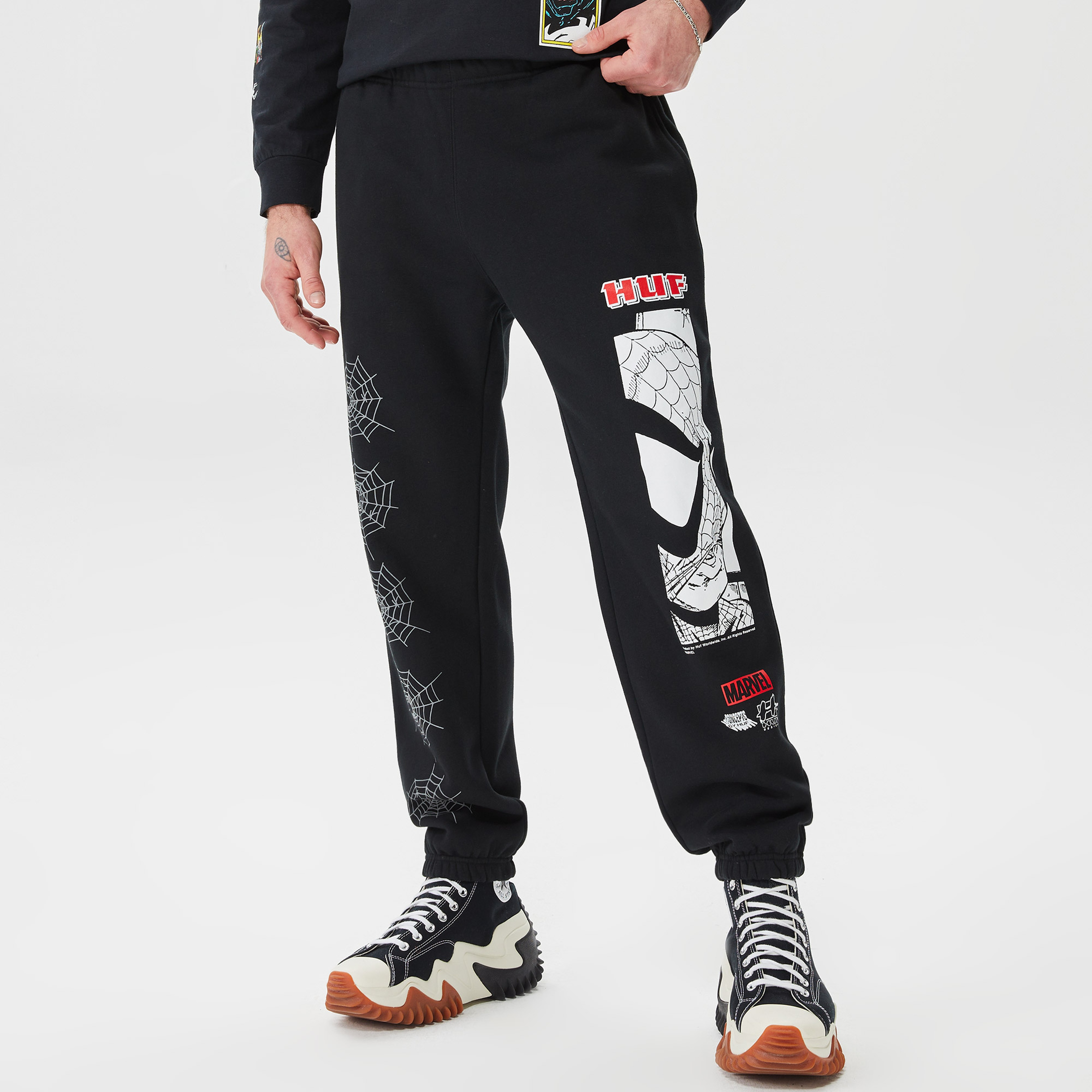 Huf Amazing Erkek Siyah Eşofman Altı