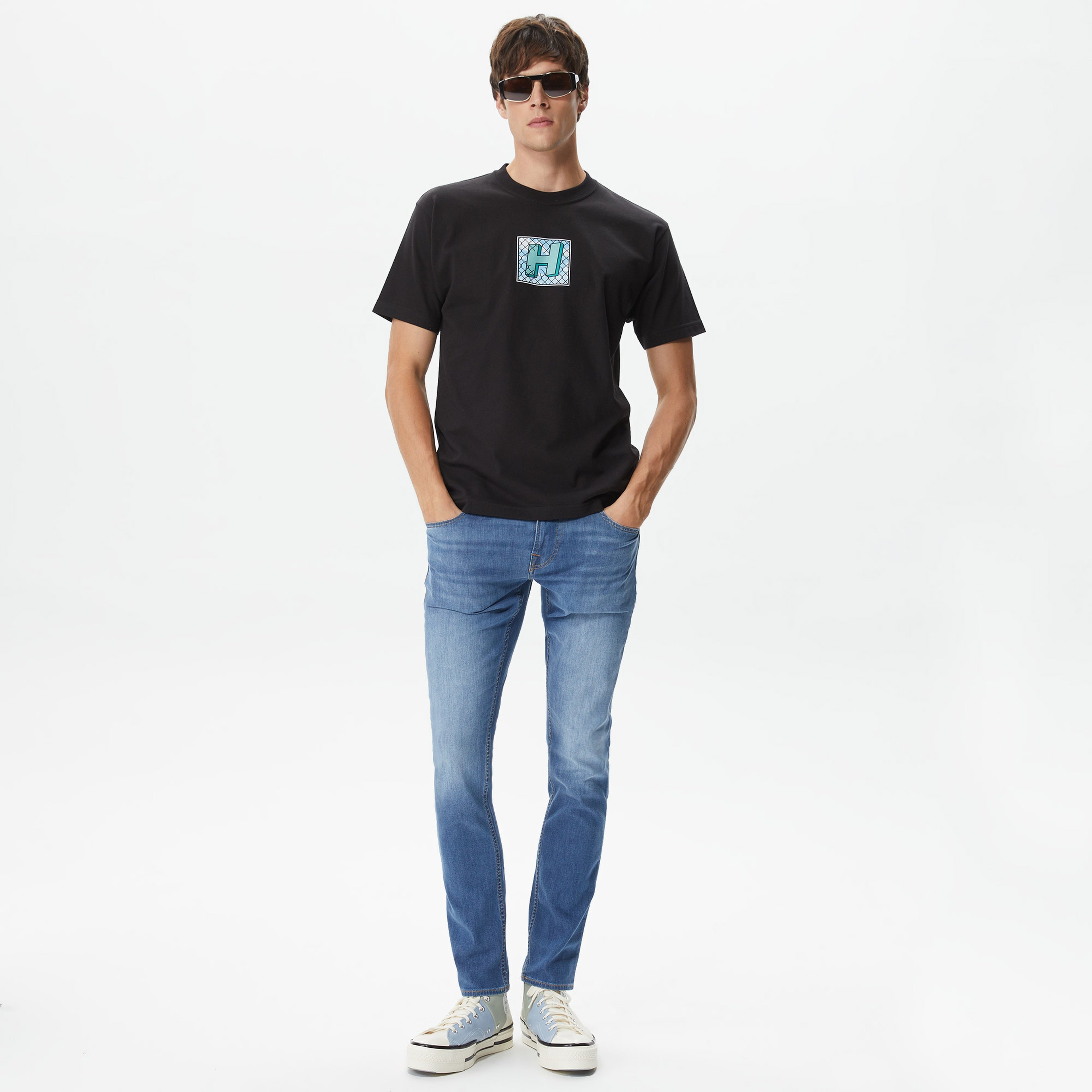 Huf Tresspass Erkek Siyah T-Shirt