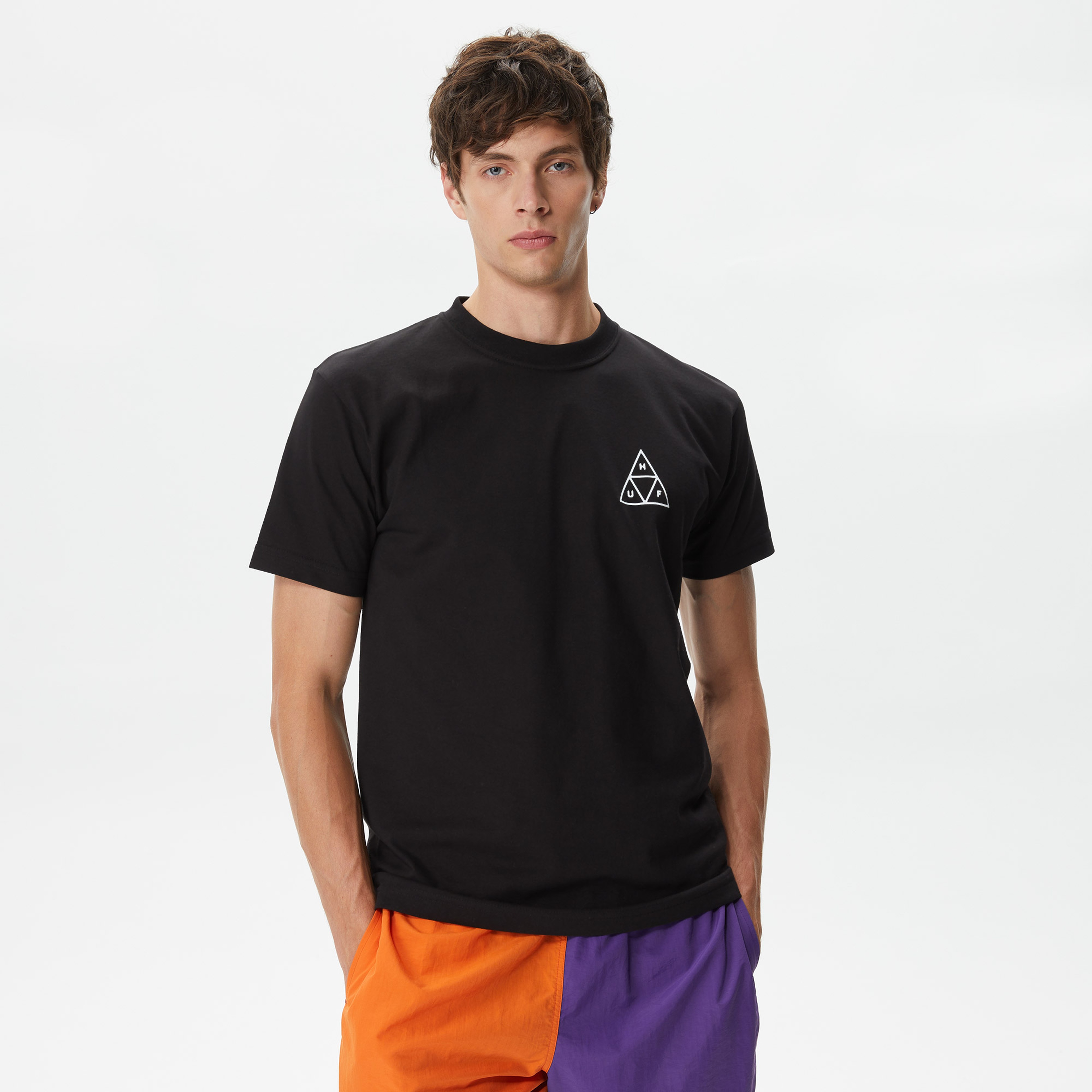 Huf Set Triple Triangle Erkek Siyah T-Shirt