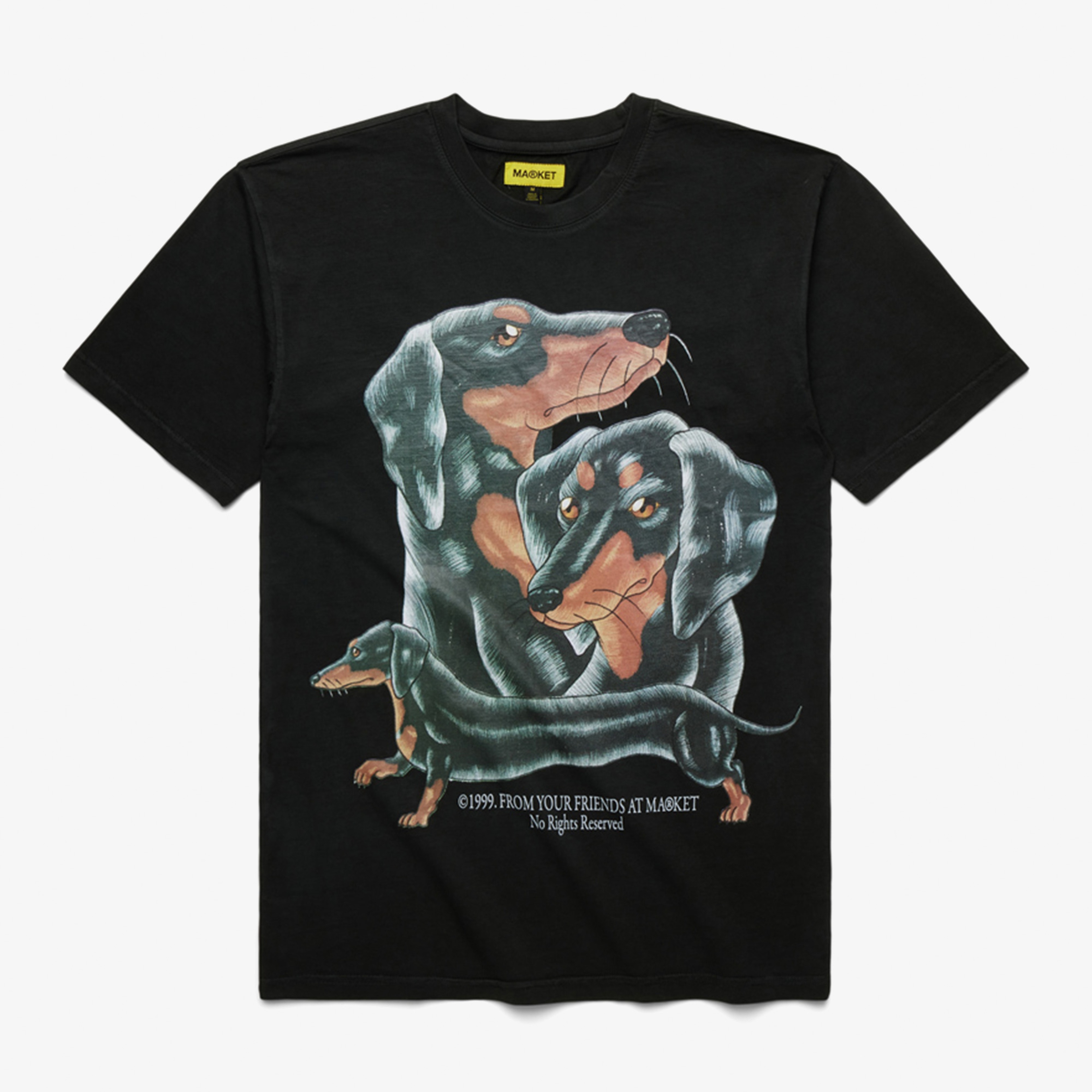 Market Long Bois Erkek Siyah T-Shirt