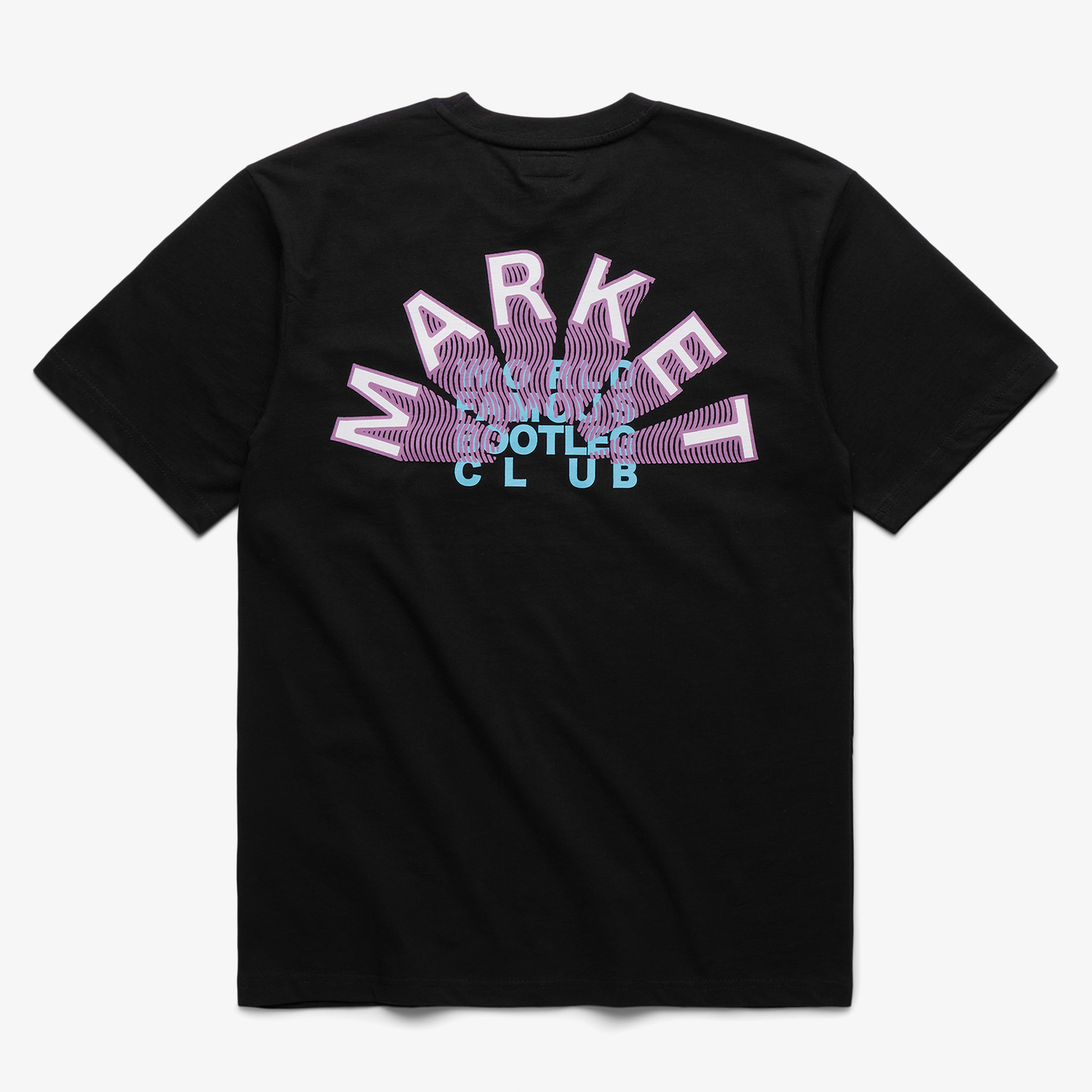 Market World Famous Bootleg Club Pocket Erkek Siyah T-Shirt