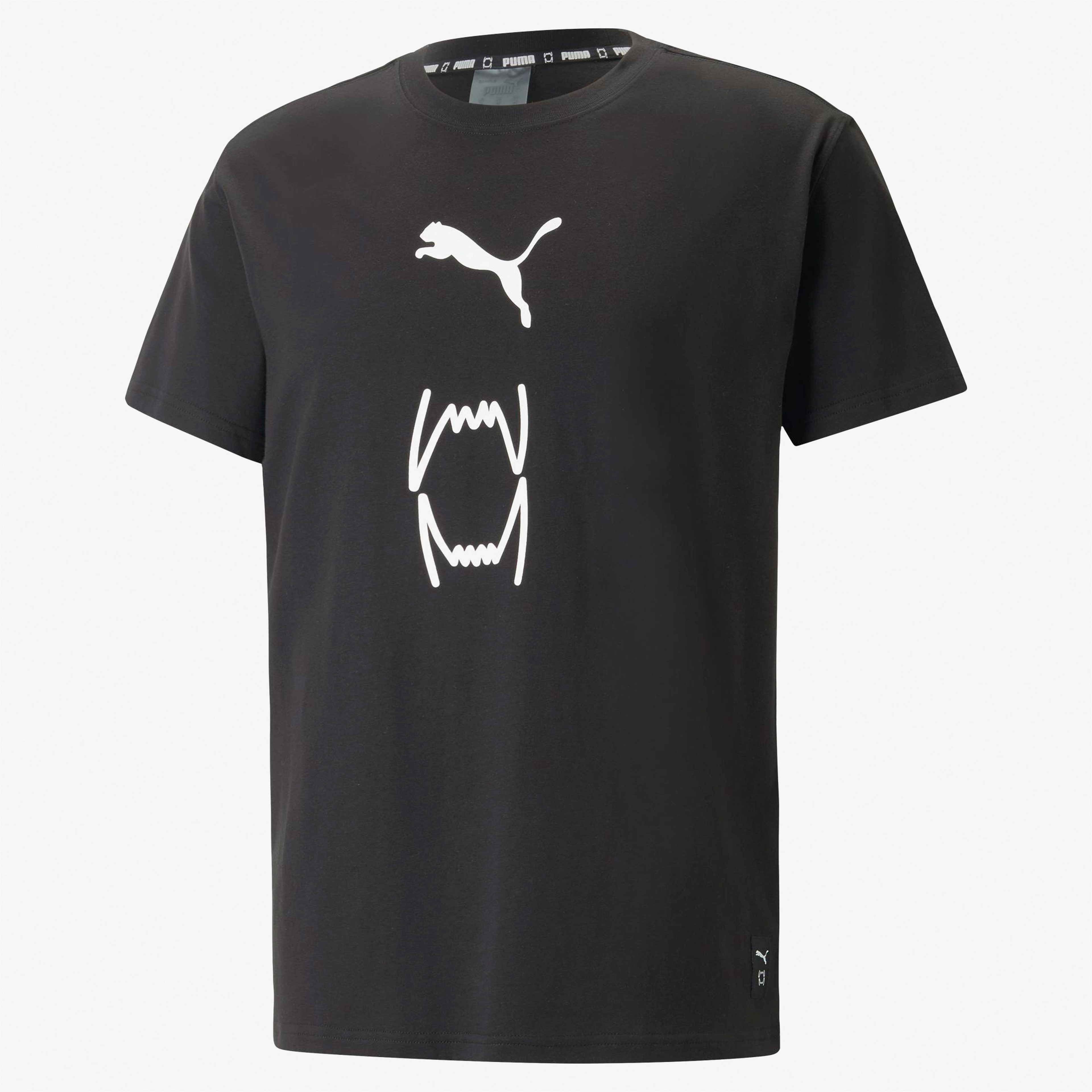 Puma Franchise Core Erkek Siyah T-Shirt