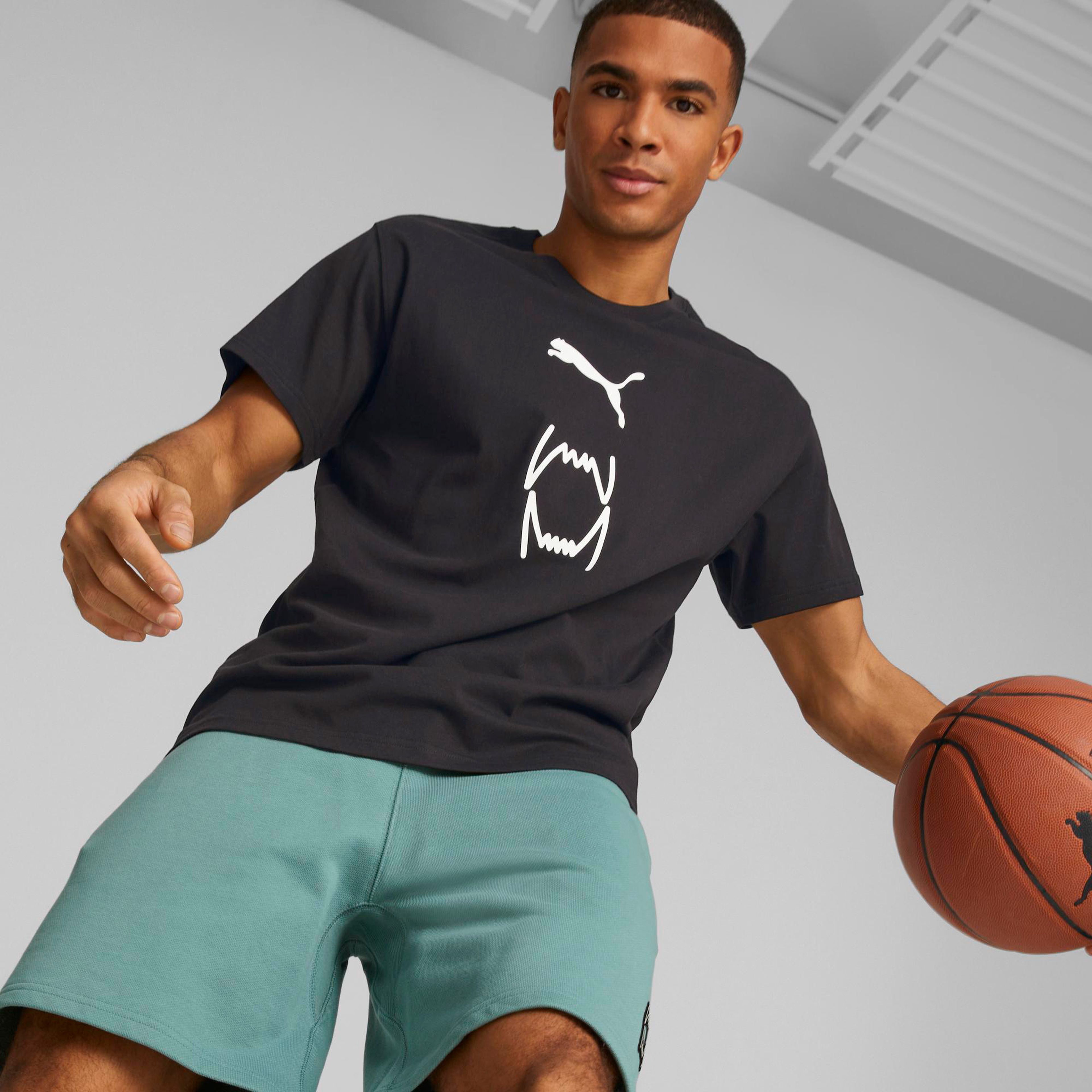 Puma Franchise Core Erkek Siyah T-Shirt