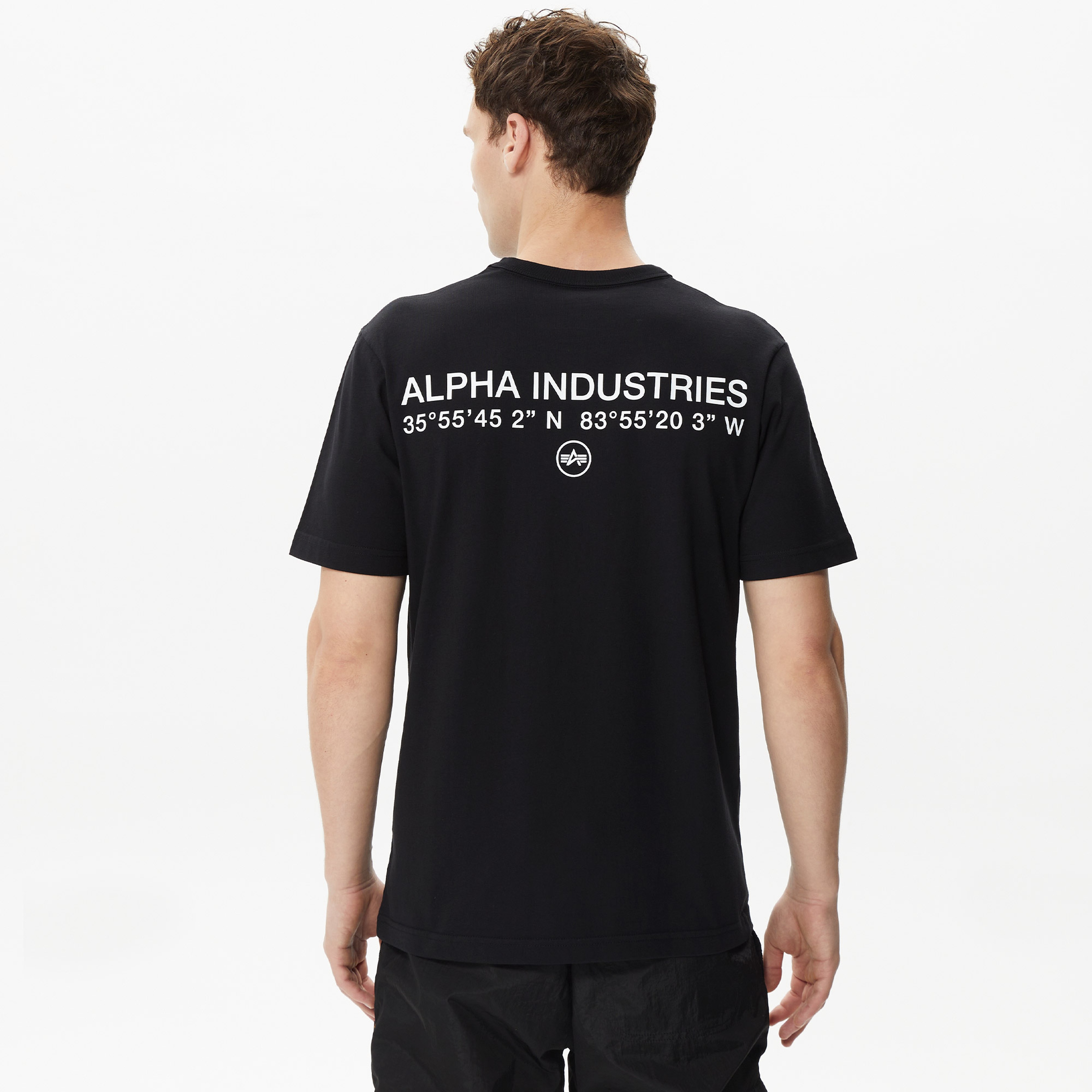 Alpha Industries Code Graphic Erkek Siyah T-Shirt